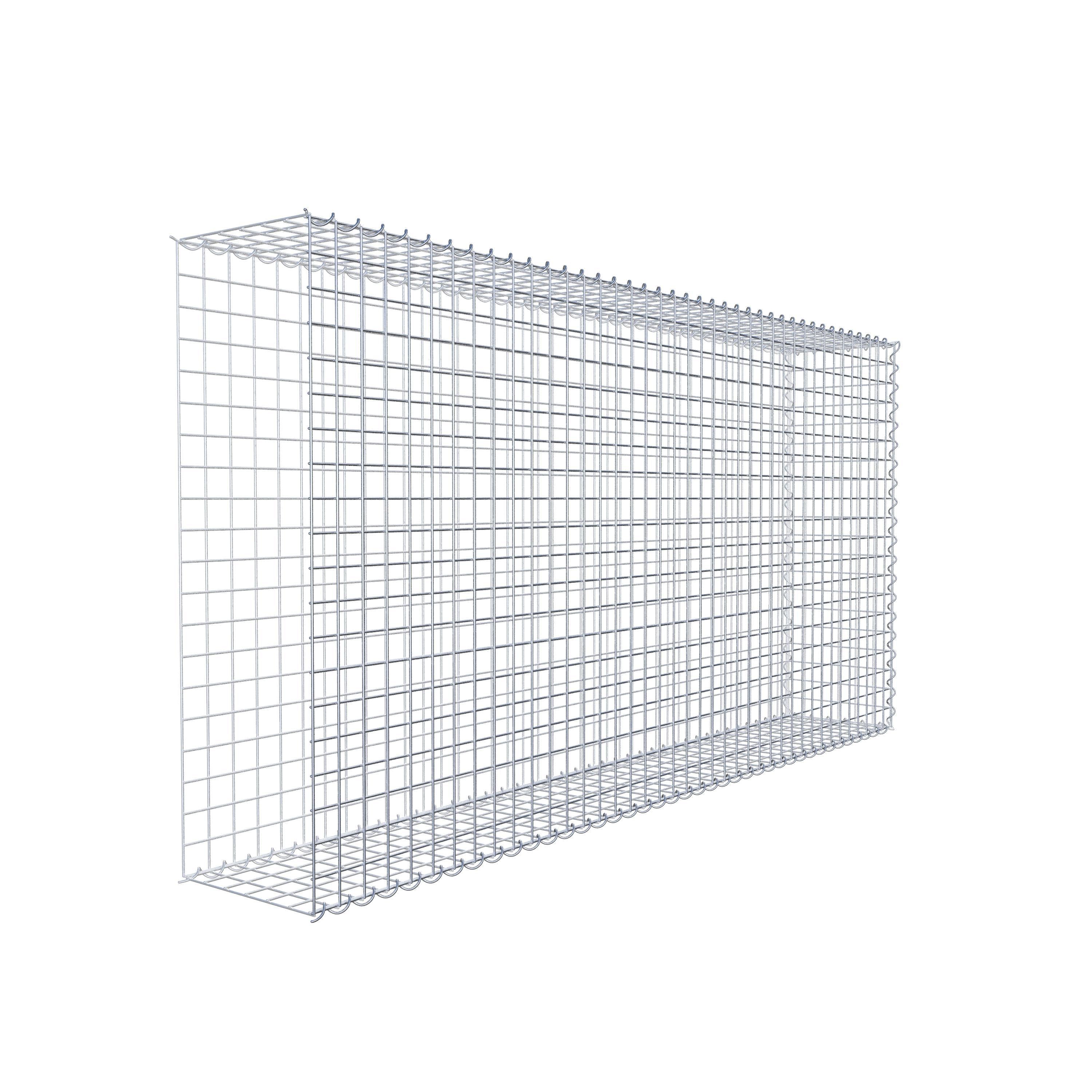 Anbaugabione Typ 2 200 cm x 100 cm x 30 cm (L x H x T), Maschenweite 5 cm x 5 cm, Spirale