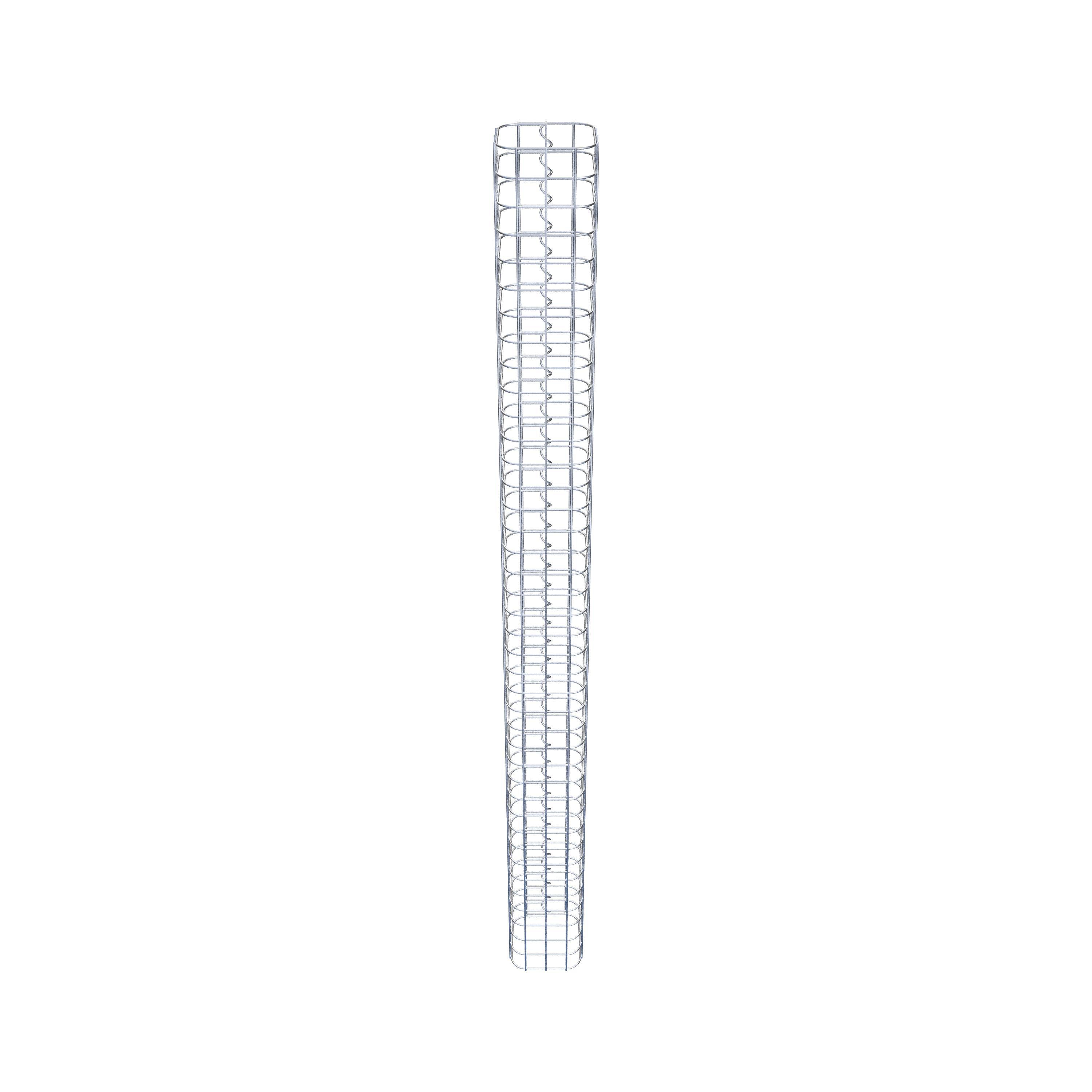 Gabionensäule eckig feuerverzinkt, 17 cm x 17 cm, 200 cm Höhe, MW 5 cm x 5 cm