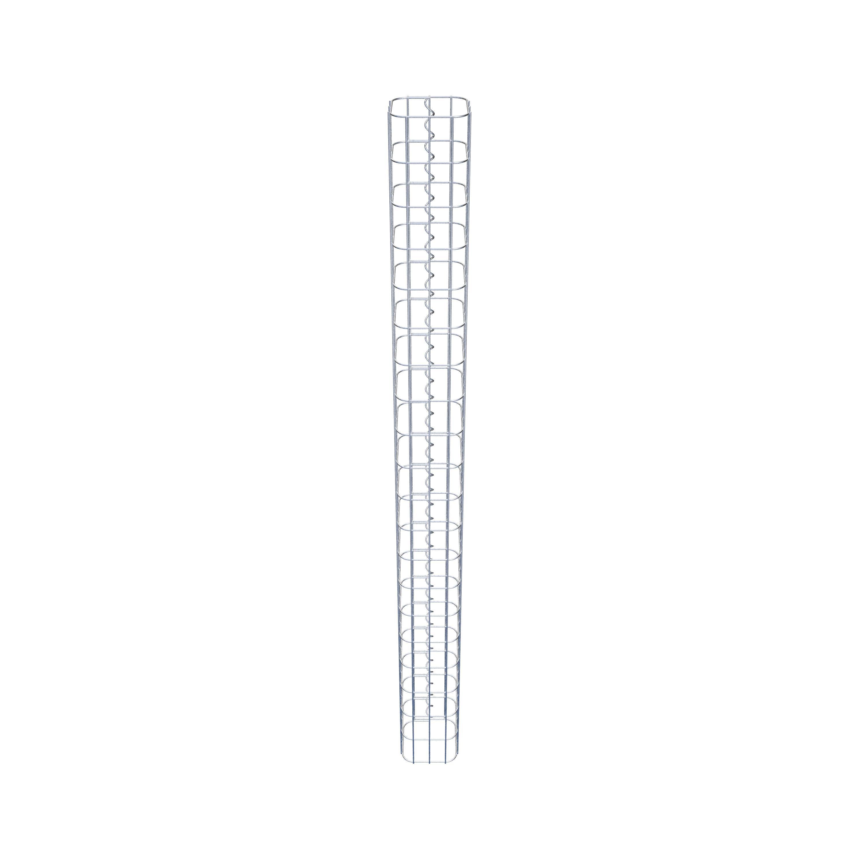 Gabionensäule eckig feuerverzinkt, 17 cm x 17 cm, 200 cm Höhe, MW 5 cm x 10 cm