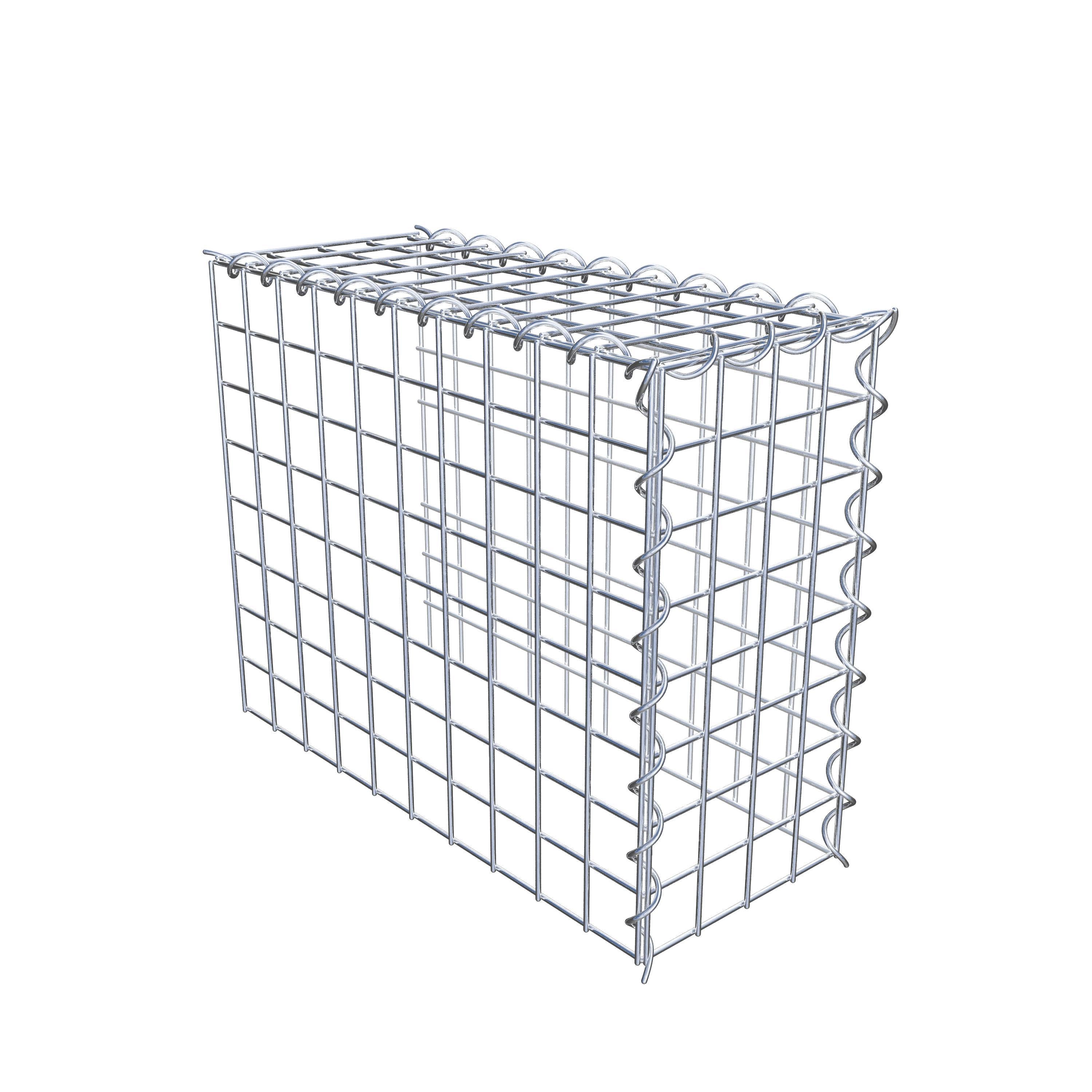 Gabion rapporté type 4 50 cm x 40 cm x 20 cm (L x H x P), mailles 5 cm x 5 cm, spirale