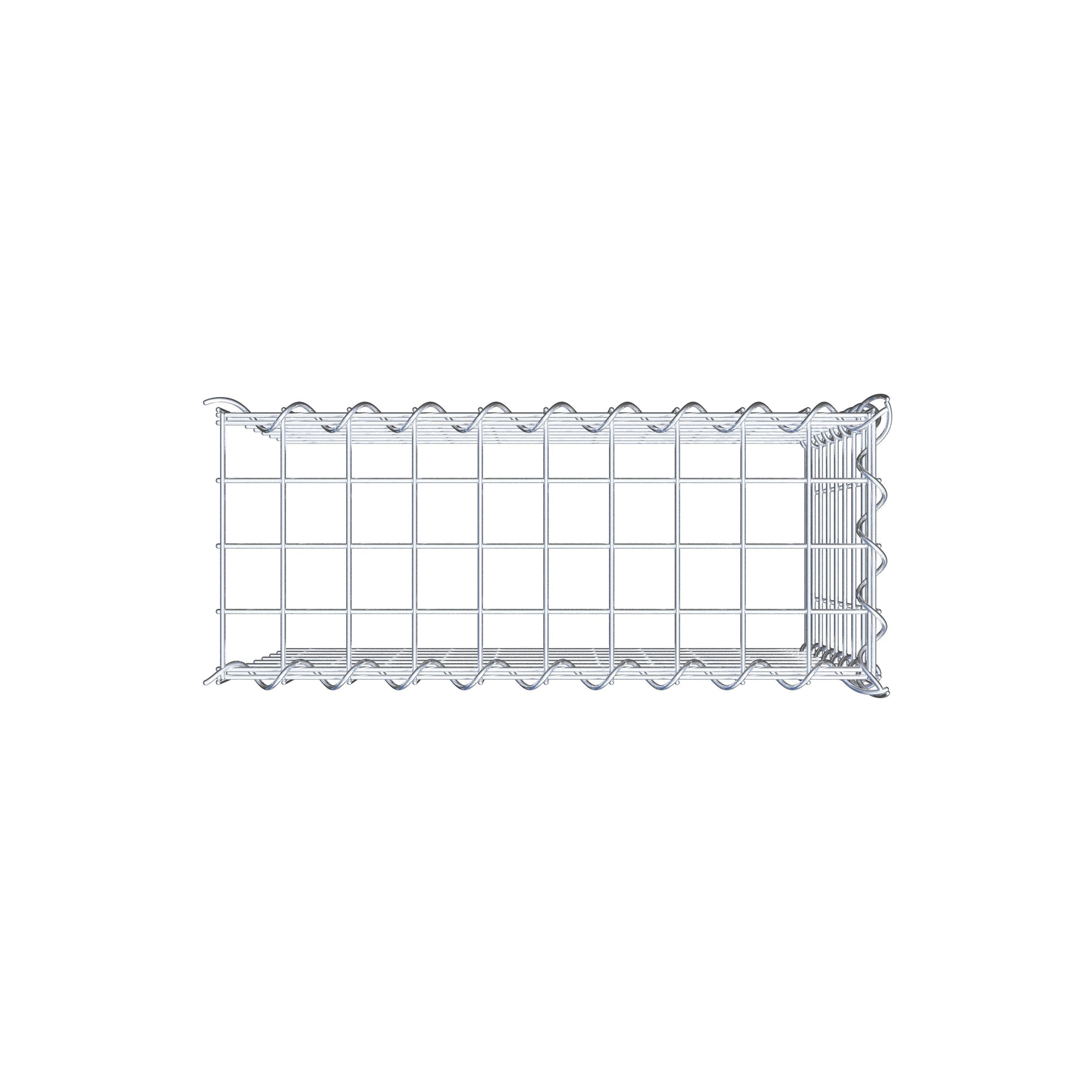 Gabion rapporté type 4 50 cm x 40 cm x 20 cm (L x H x P), mailles 5 cm x 5 cm, spirale