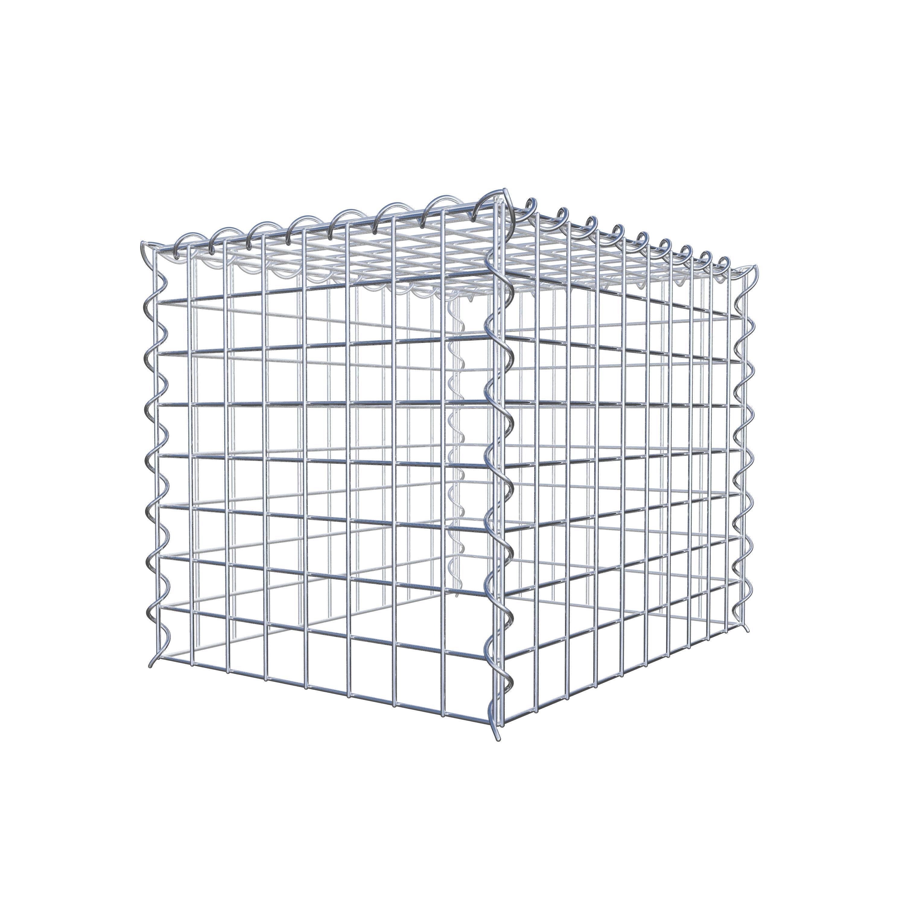 Gabion rapporté type 3 50 cm x 40 cm x 40 cm (L x H x P), mailles 5 cm x 5 cm, spirale
