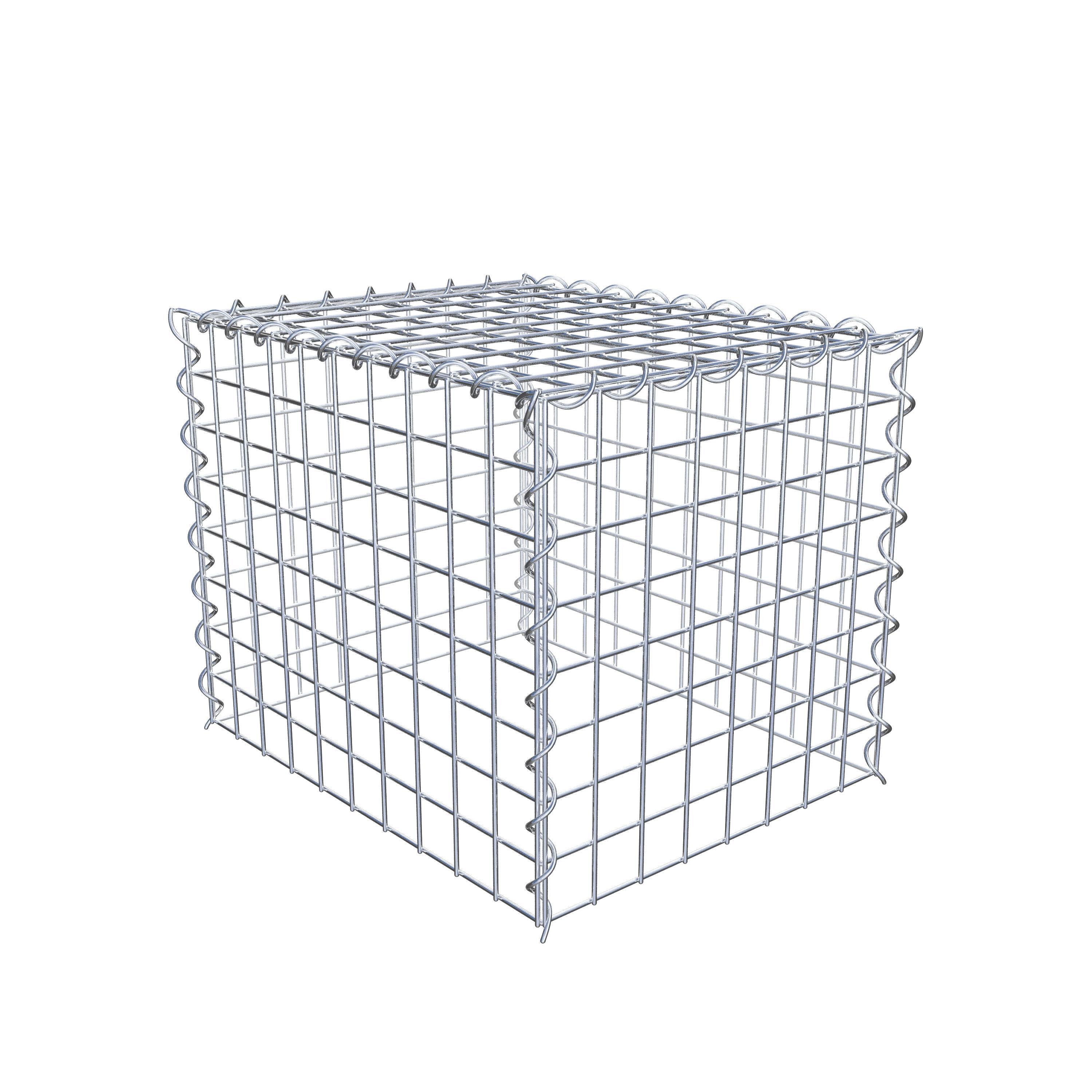 Gabion rapporté type 3 50 cm x 40 cm x 40 cm (L x H x P), mailles 5 cm x 5 cm, spirale