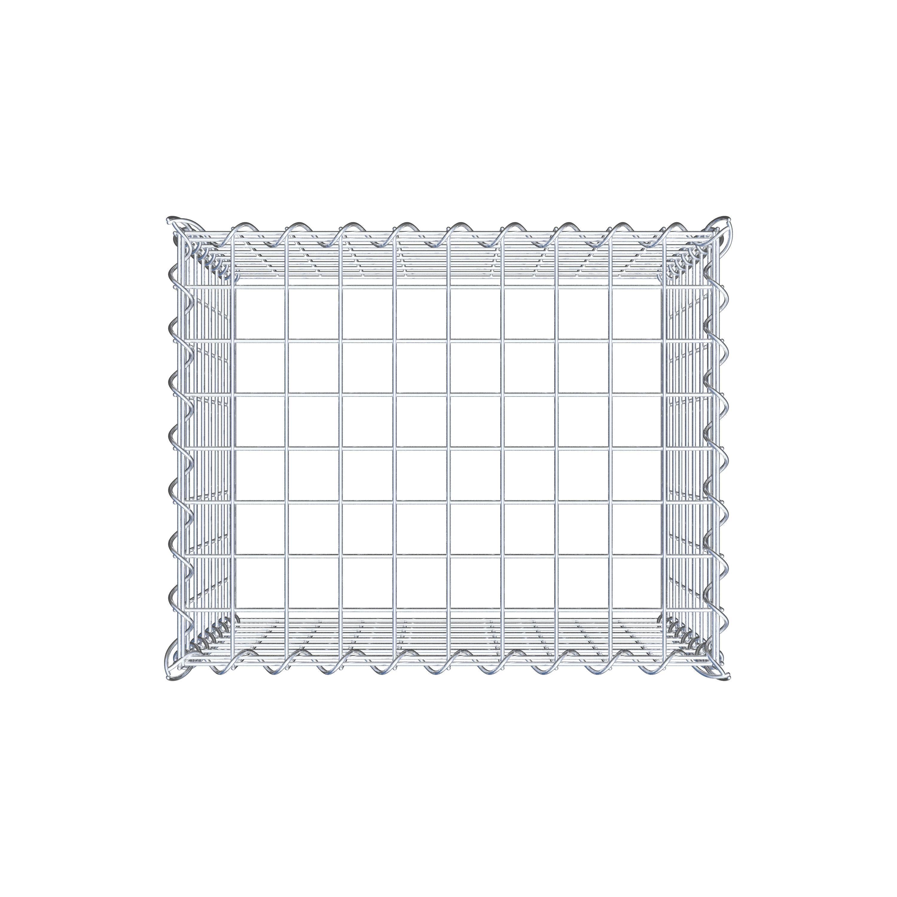 Gabion rapporté type 3 50 cm x 40 cm x 40 cm (L x H x P), mailles 5 cm x 5 cm, spirale