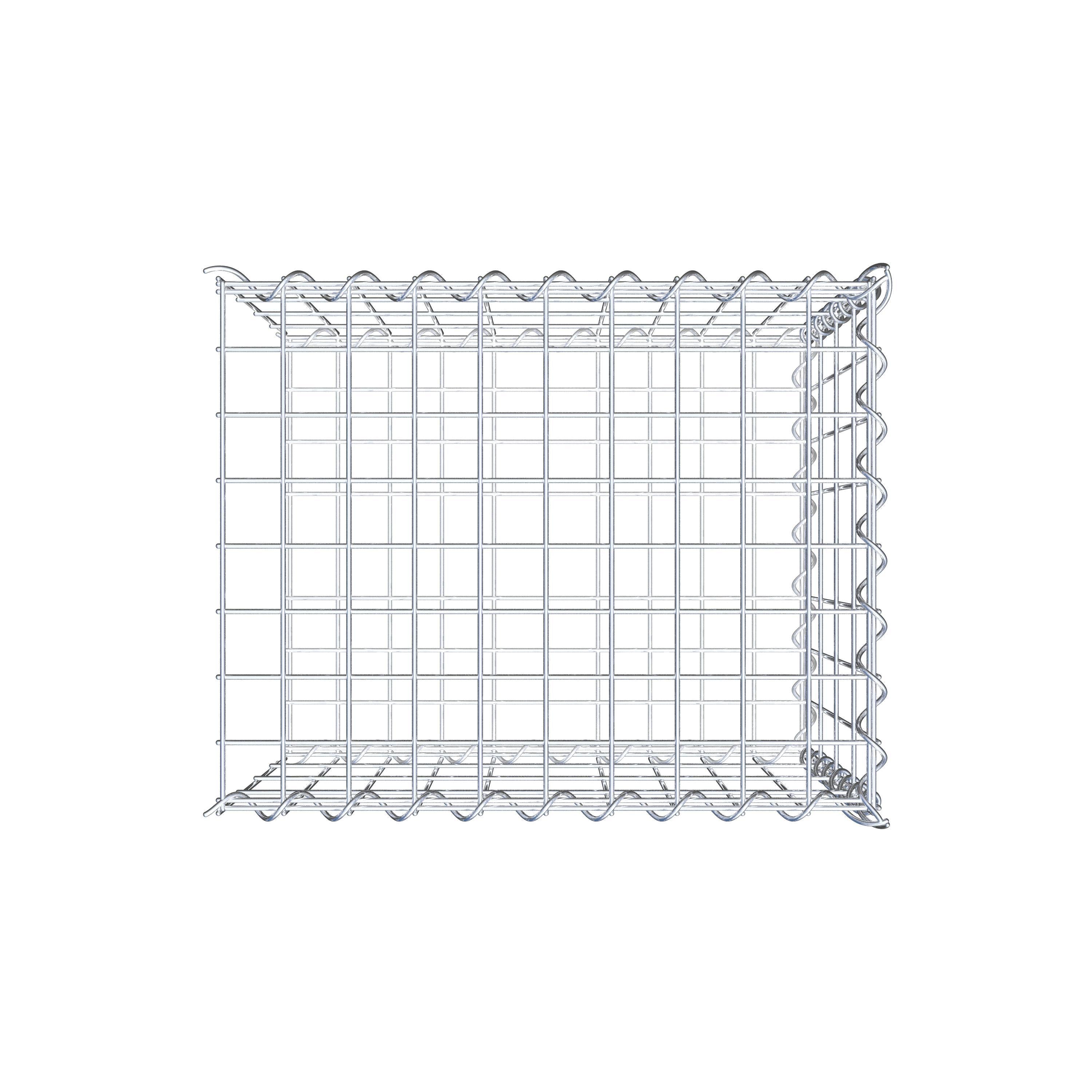 Add-on schanskorf type 2 50 cm x 40 cm x 40 cm (L x H x D), maaswijdte 5 cm x 10 cm, spiraalvormig