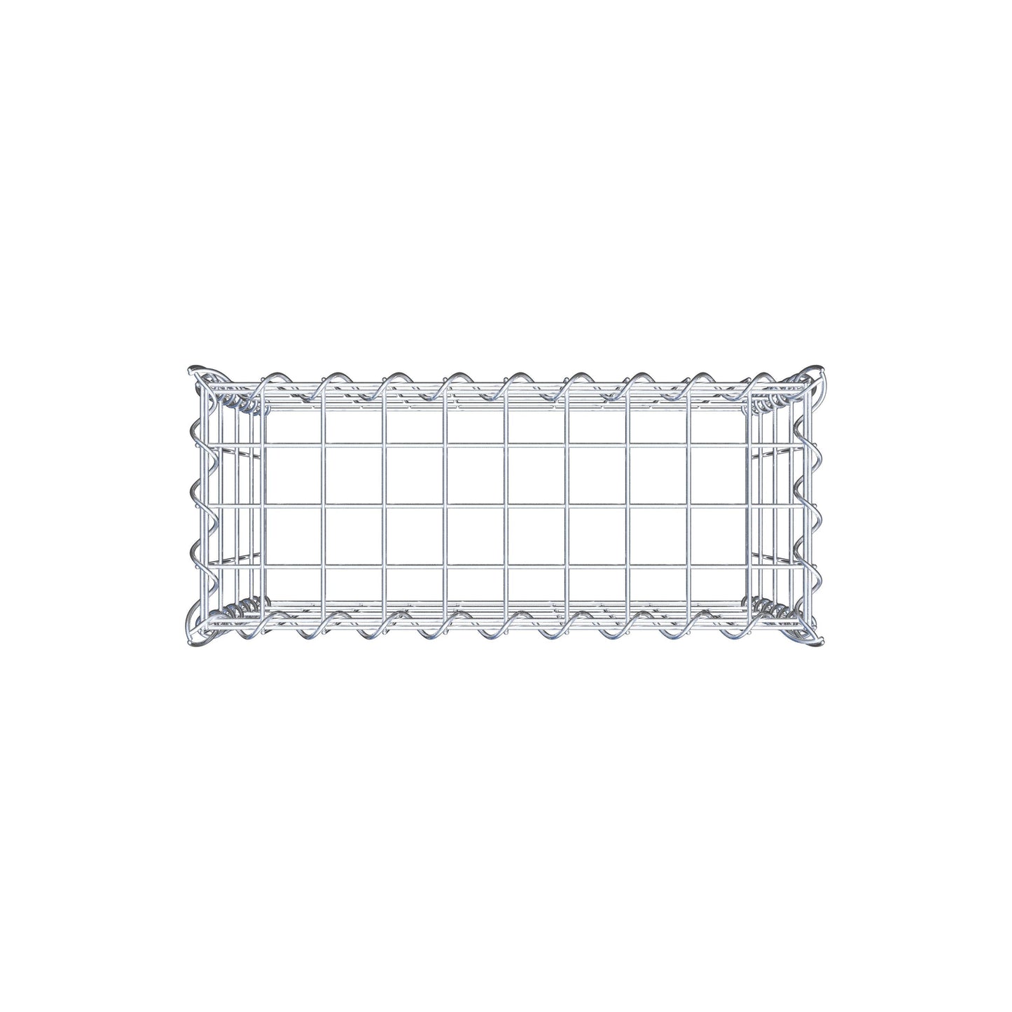 Gabion rapporté type 3 50 cm x 40 cm x 20 cm (L x H x P), mailles 5 cm x 10 cm, spirale