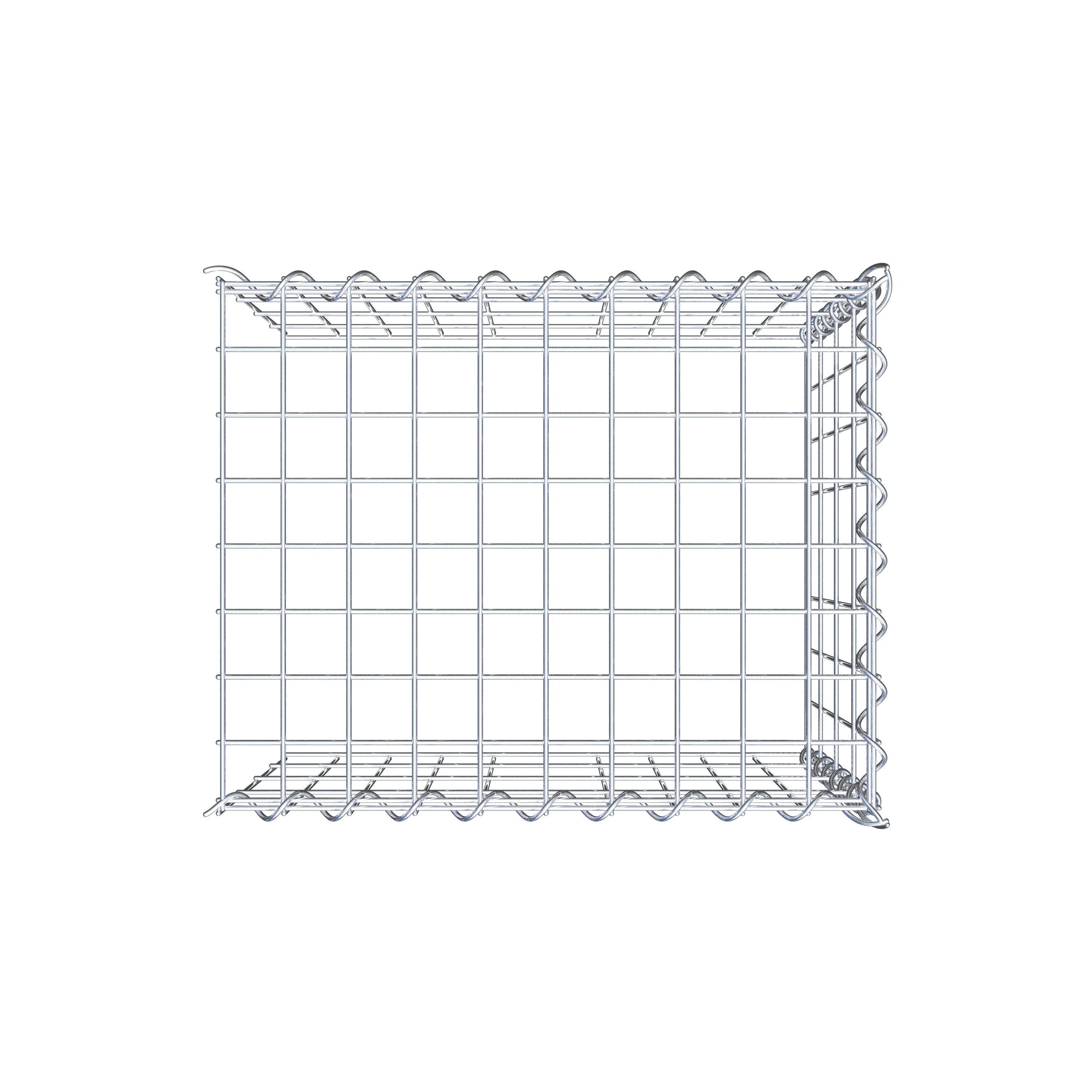 Opvokset gabion type 4 50 cm x 40 cm x 40 cm (L x H x D), maskestørrelse 5 cm x 10 cm, spiral