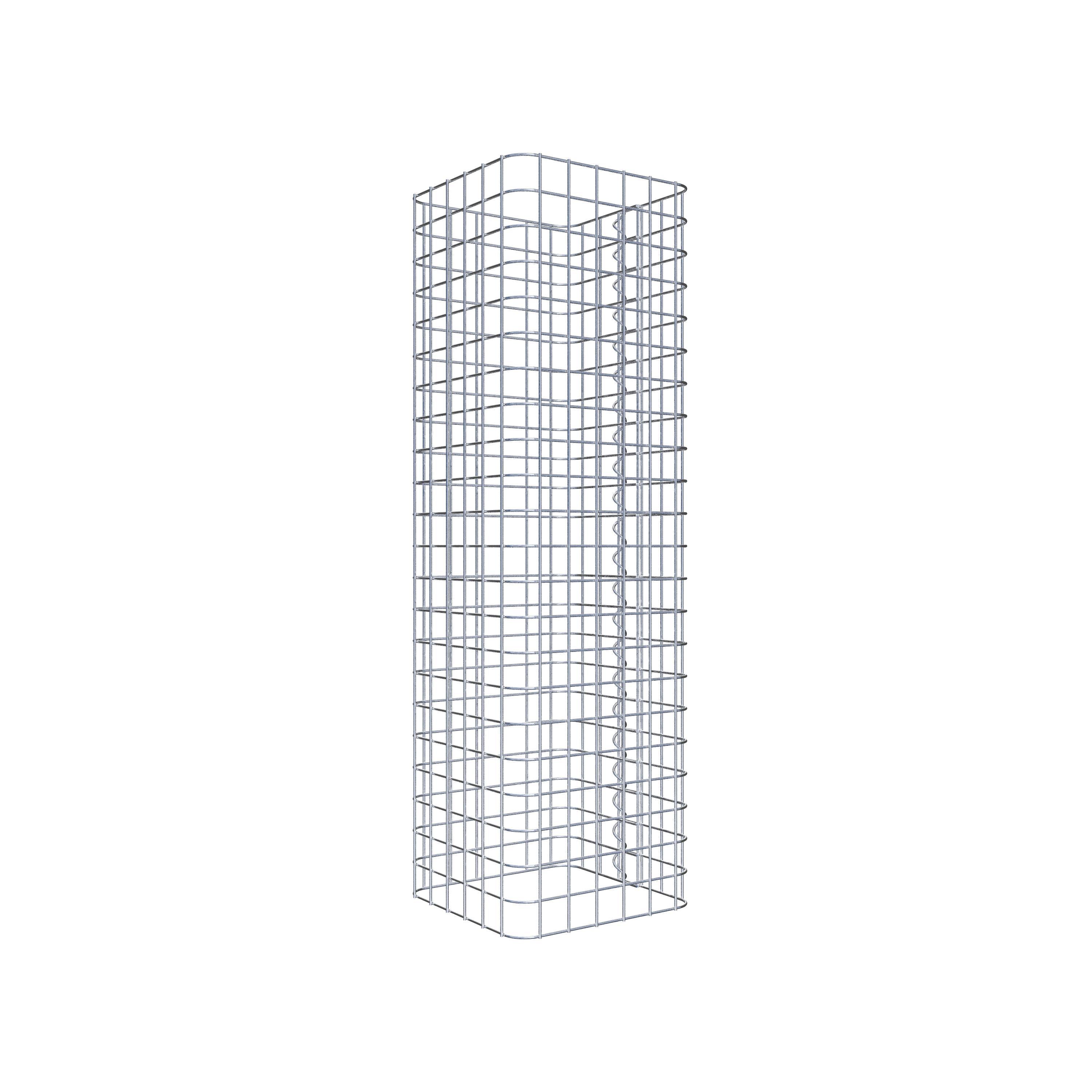 Coluna de gabião 32 x 32 cm MW 5 x 5 cm quadrado