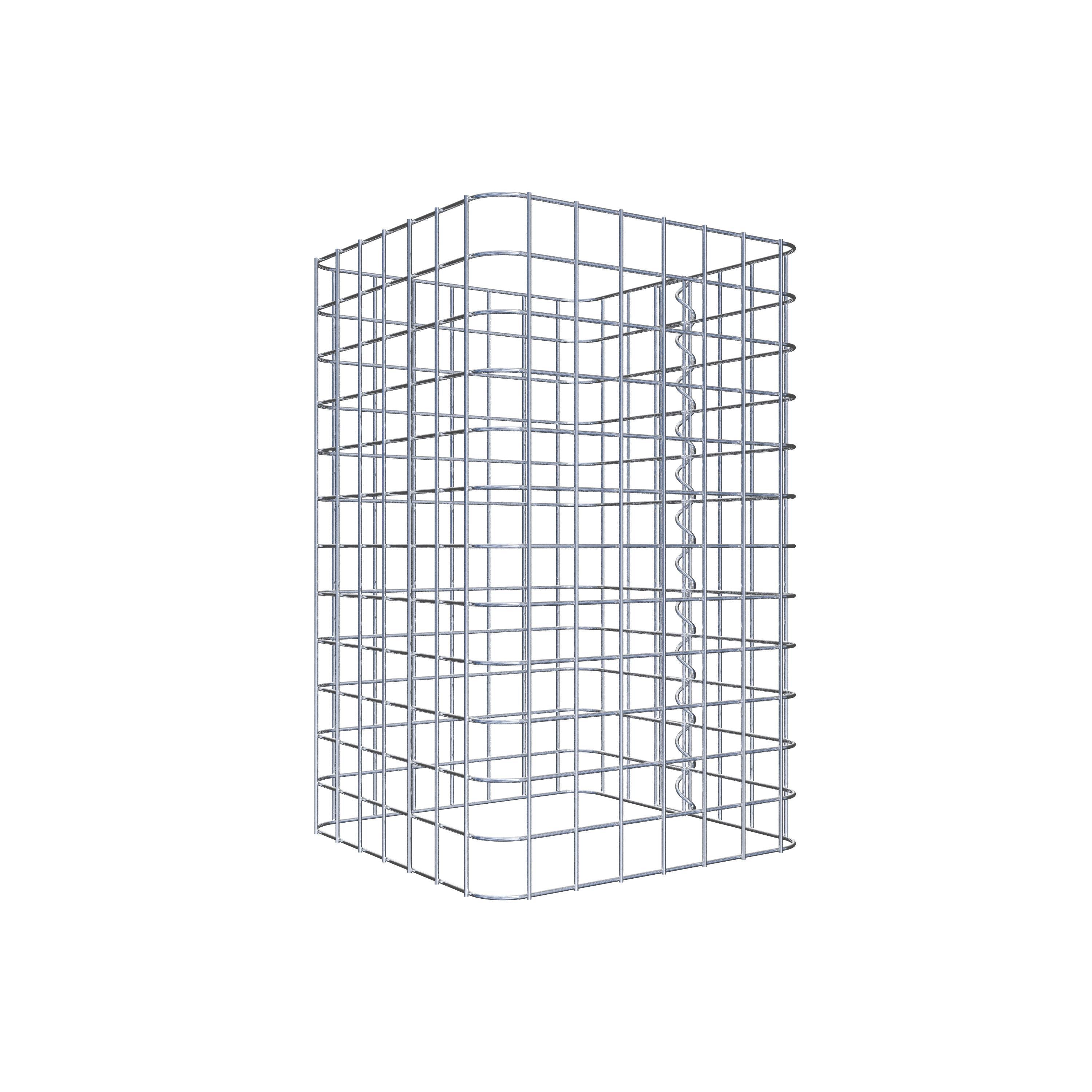 Colonne de gabion 37 x 37 cm MW 5 x 5 cm carré