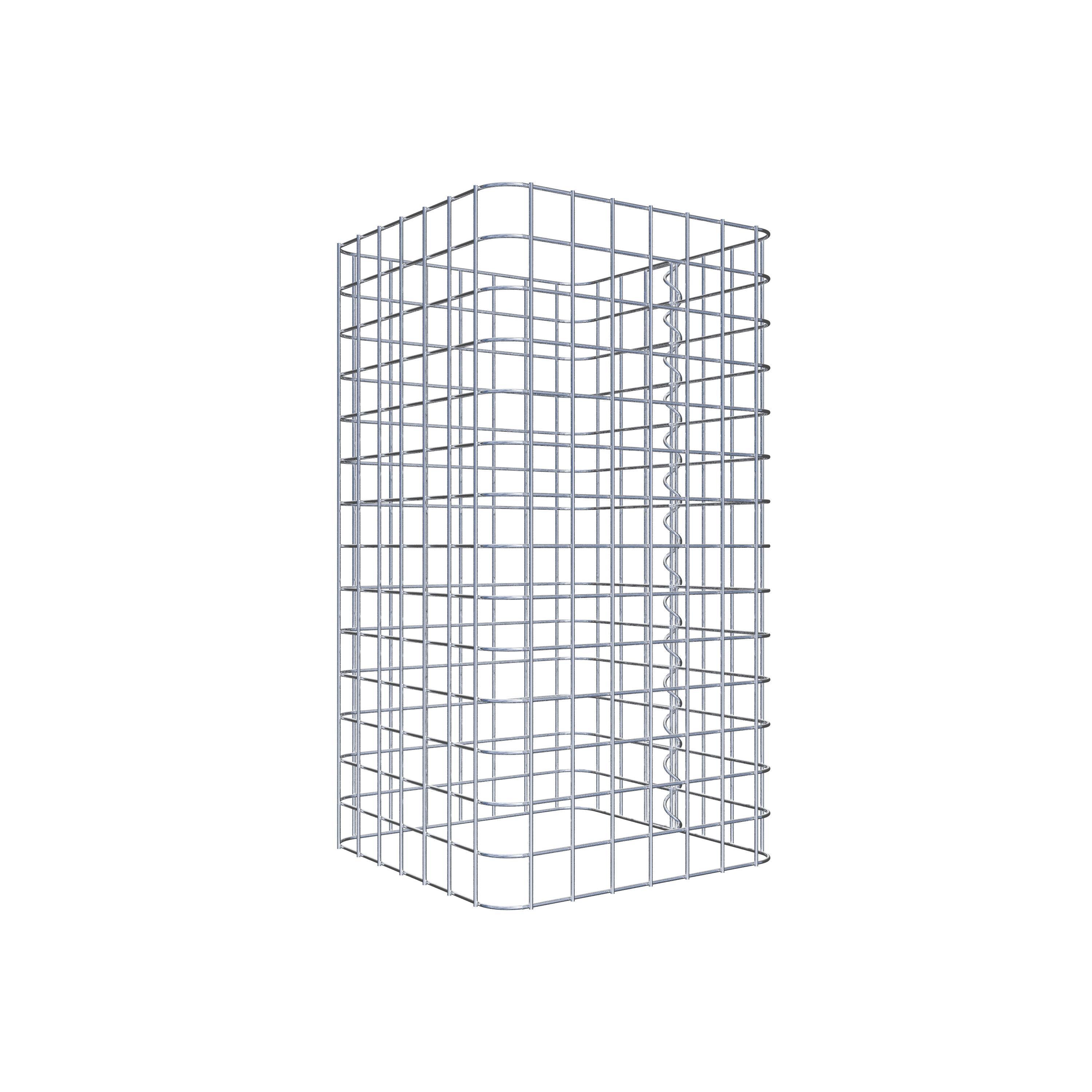 Colonne de gabion 37 x 37 cm MW 5 x 5 cm carré