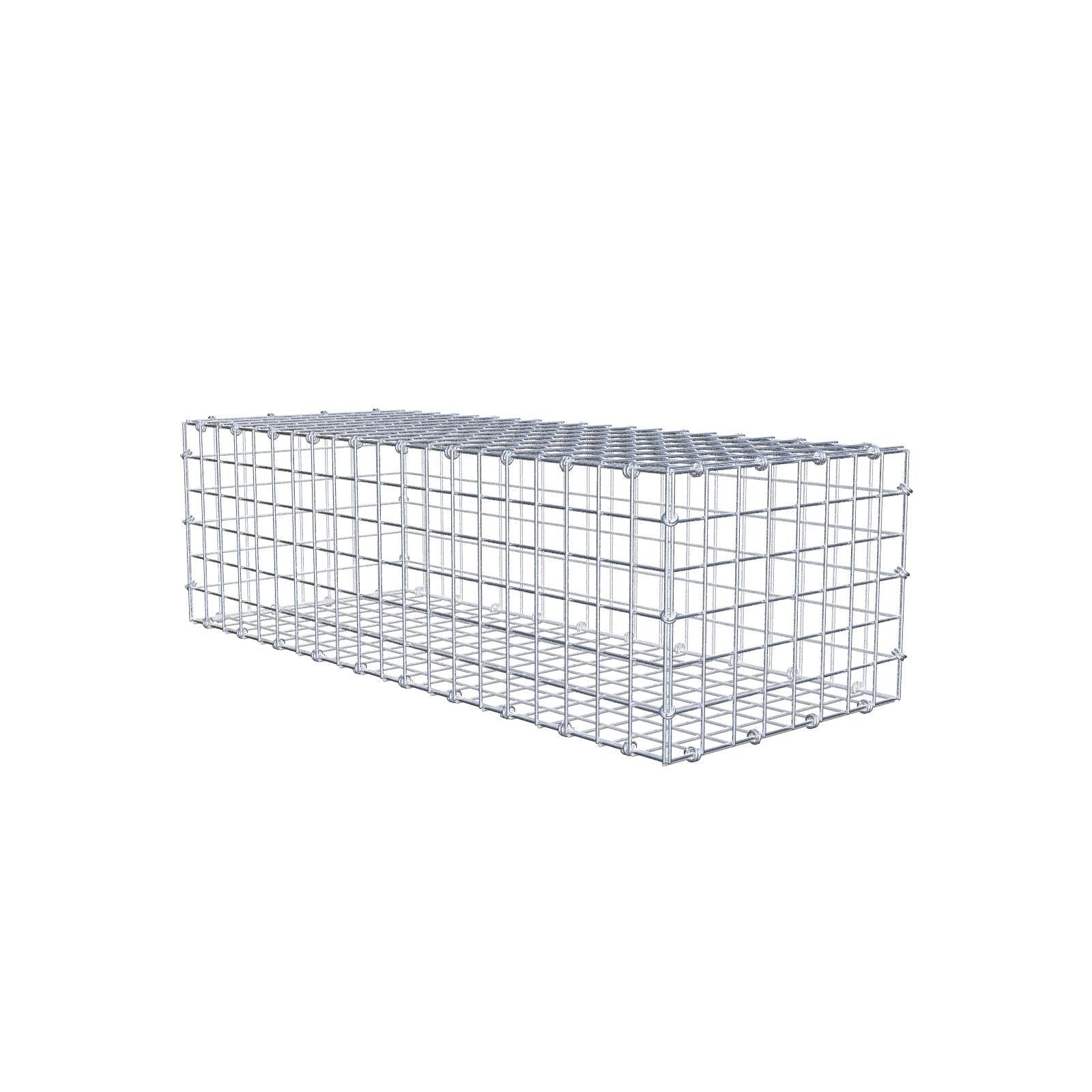 Gabion 100 cm x 30 cm x 40 cm (L x H x D), maskstorlek 5 x 5 cm, spiralring