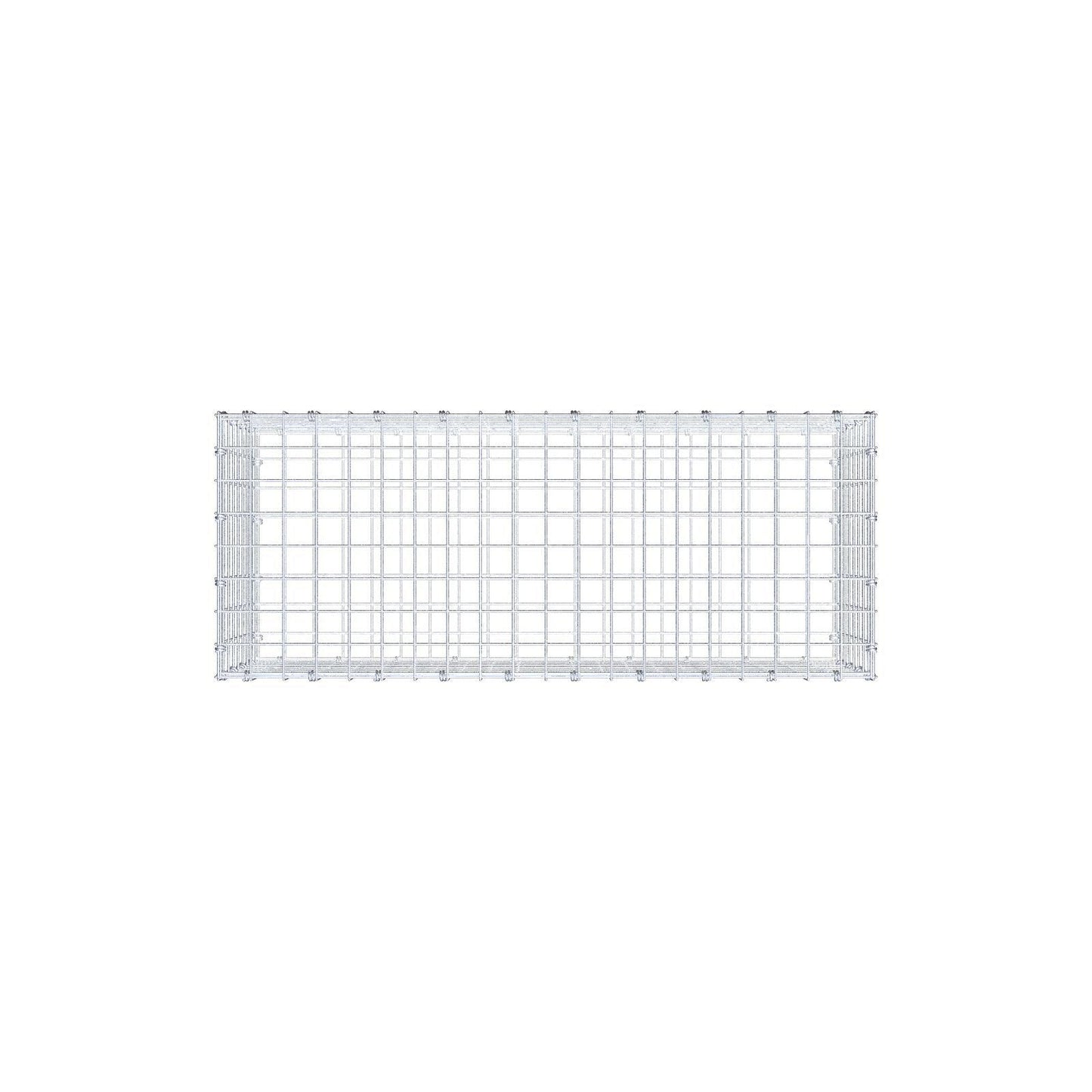 Gabion 100 cm x 40 cm x 40 cm (L x H x P), mailles 5 x 5 cm, anneau en spirale