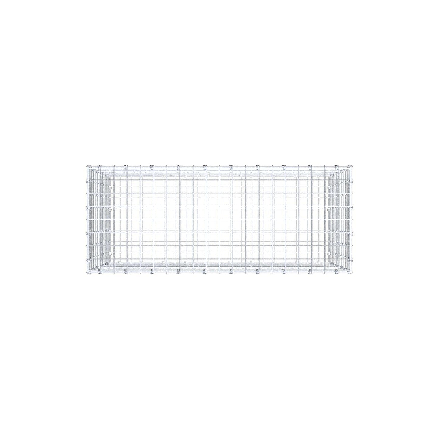 Gabion 100 cm x 60 cm x 40 cm (L x H x D), mesh size 5 x 5 cm, spiral ring