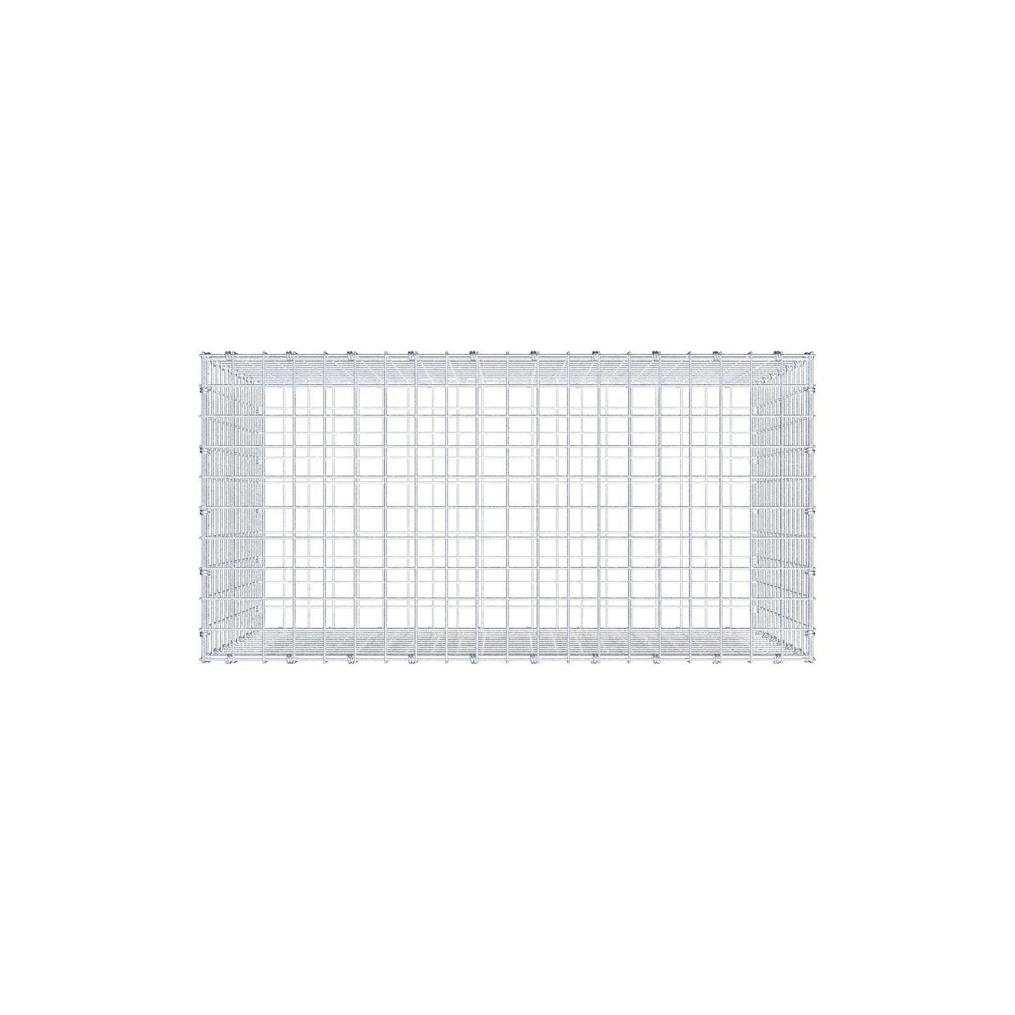 Gabion 100 cm x 70 cm x 50 cm (L x H x D), maskstorlek 5 x 5 cm, spiralring