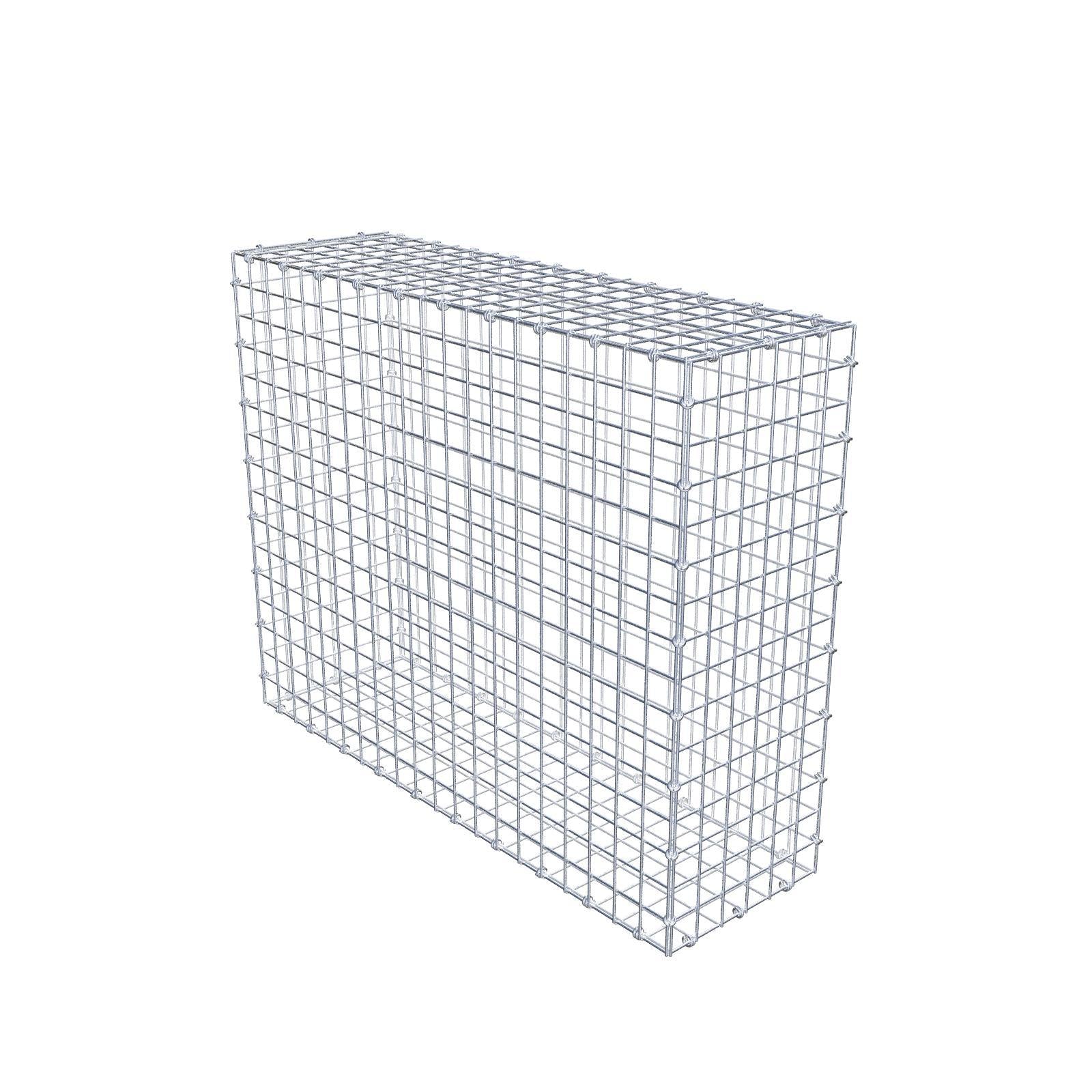 Gabione 100 cm x 80 cm x 30 cm (L x H x T), Maschenweite 5 x 5 cm, Spiralring