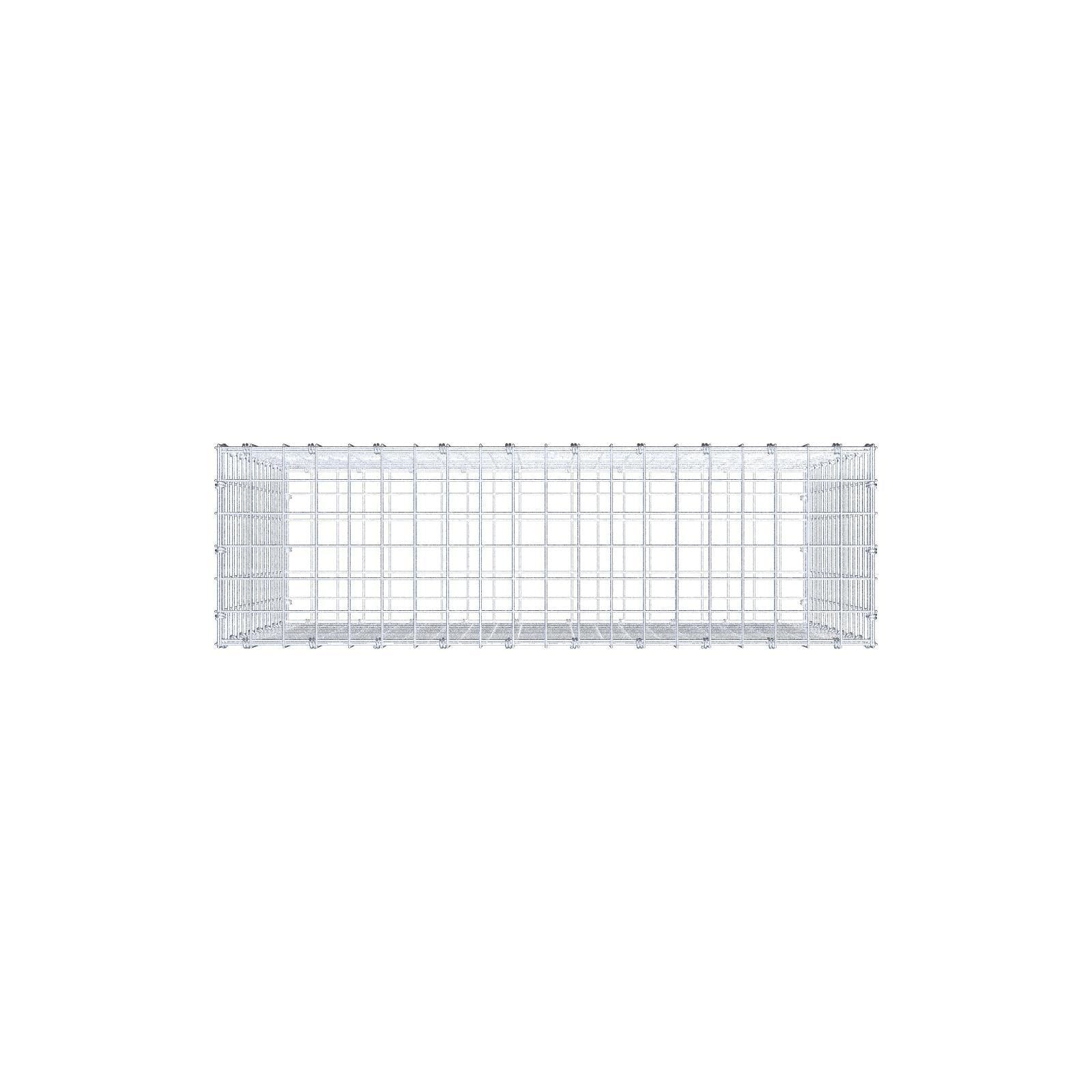 Gabione 100 cm x 80 cm x 30 cm (L x H x T), Maschenweite 5 x 5 cm, Spiralring