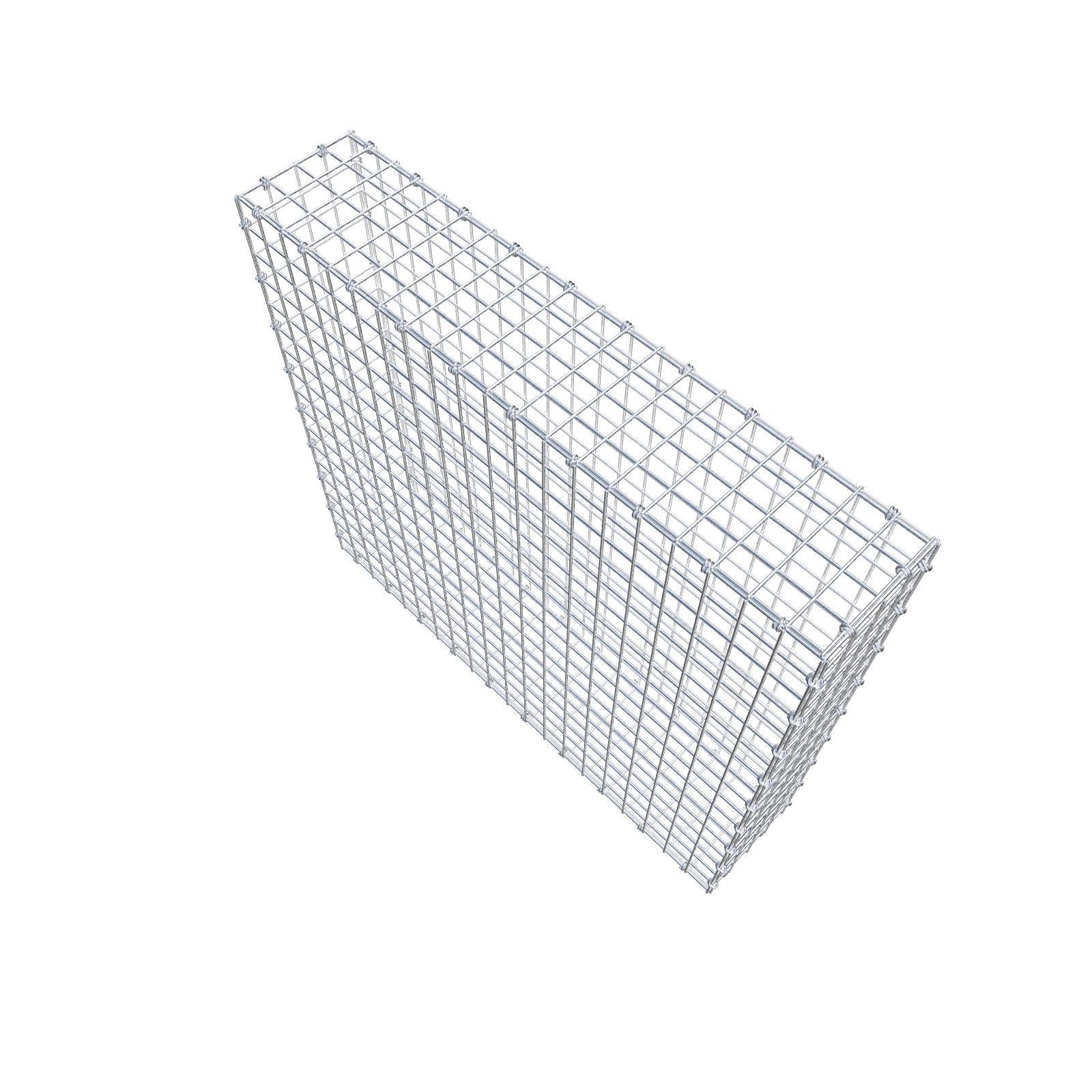 Gabion 100 cm x 90 cm x 20 cm (L x H x D), mesh size 5 x 5 cm, spiral ring