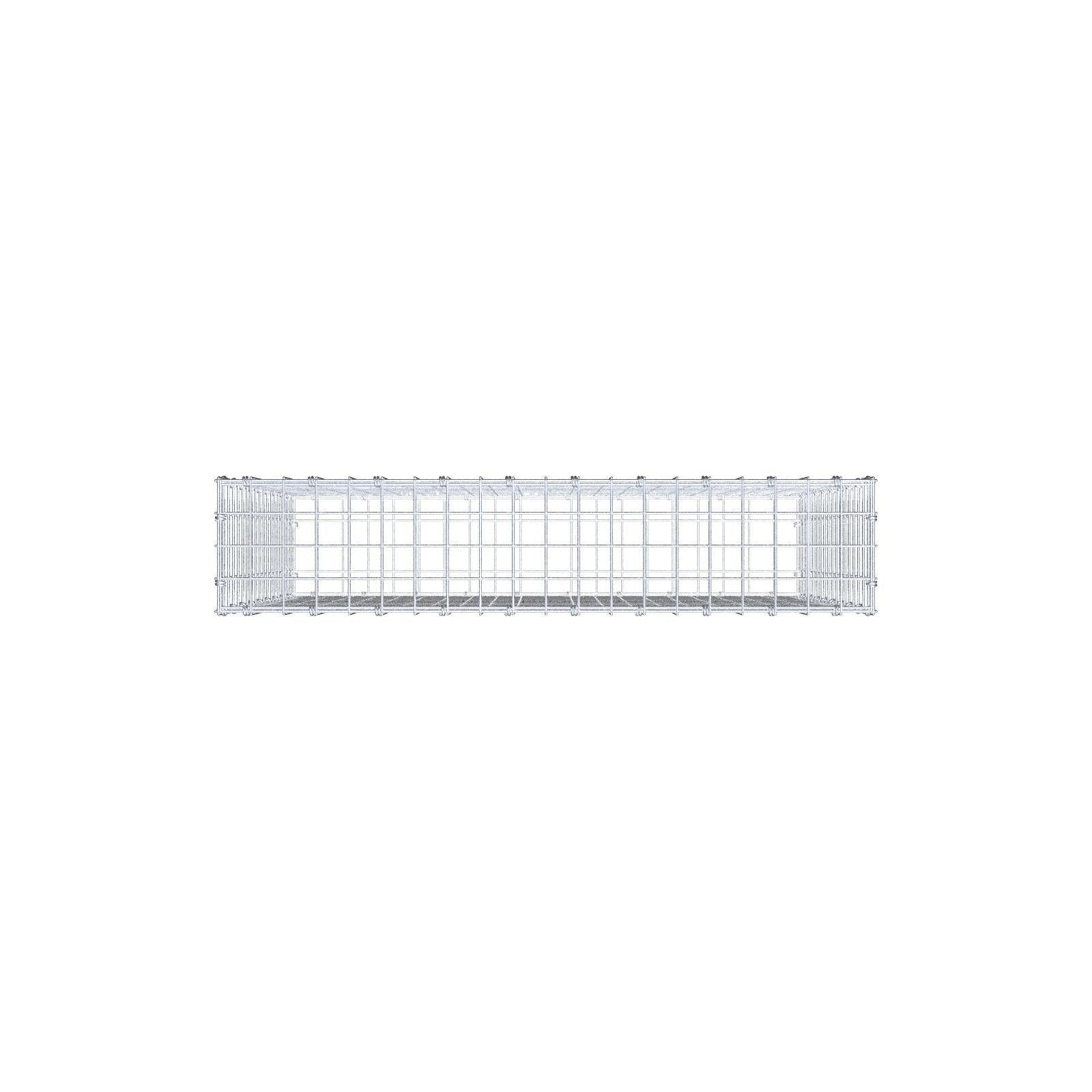 Gabion 100 cm x 90 cm x 20 cm (L x H x D), mesh size 5 x 5 cm, spiral ring