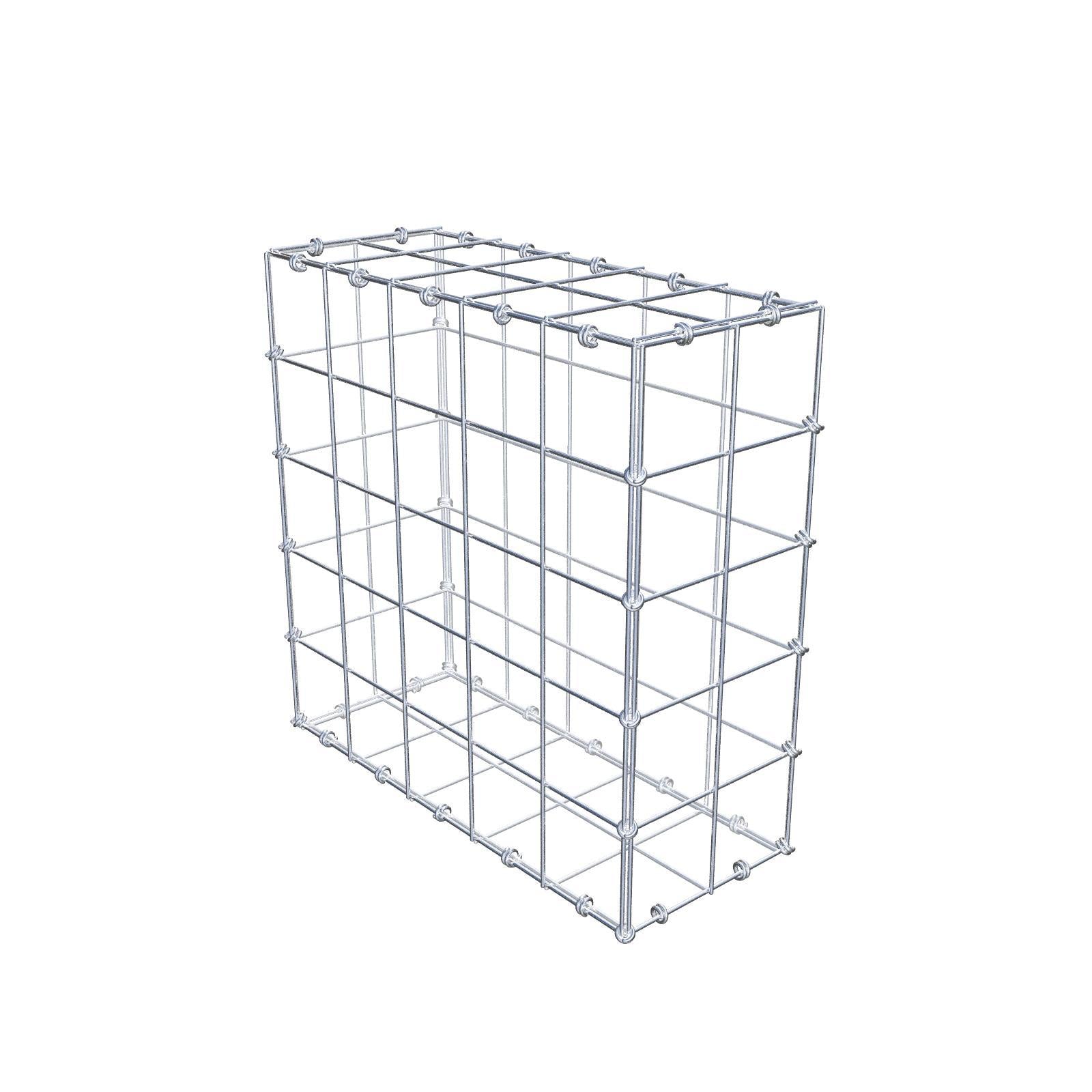 Gabion 50 cm x 50 cm x 20 cm (L x H x D), mesh size 10 x 10 cm, spiral ring