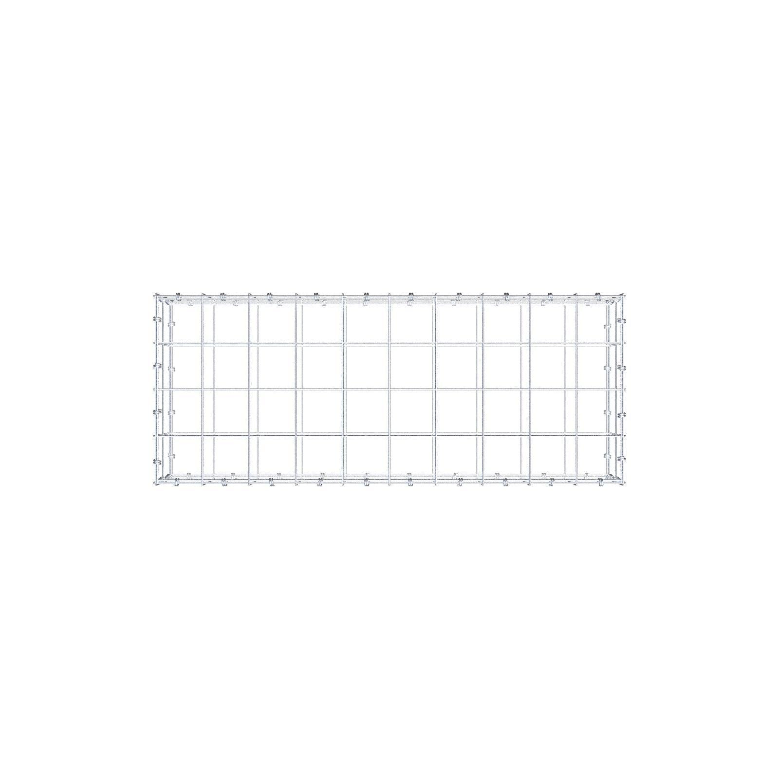Gabion 100 cm x 20 cm x 40 cm (L x H x P), mailles 10 x 10 cm, anneau en spirale