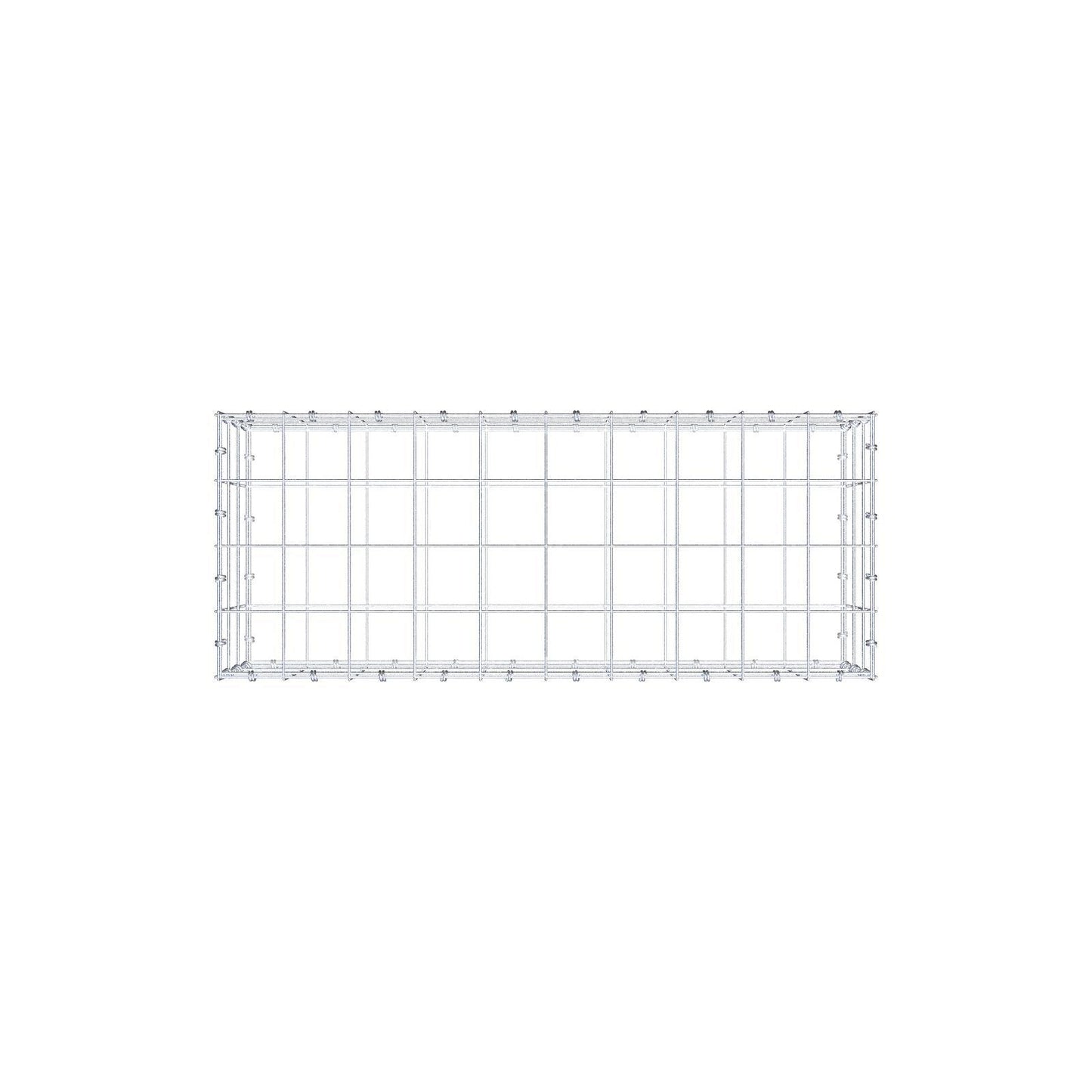 Gabion 100 cm x 30 cm x 40 cm (L x H x D), maskestørrelse 10 x 10 cm, spiralring