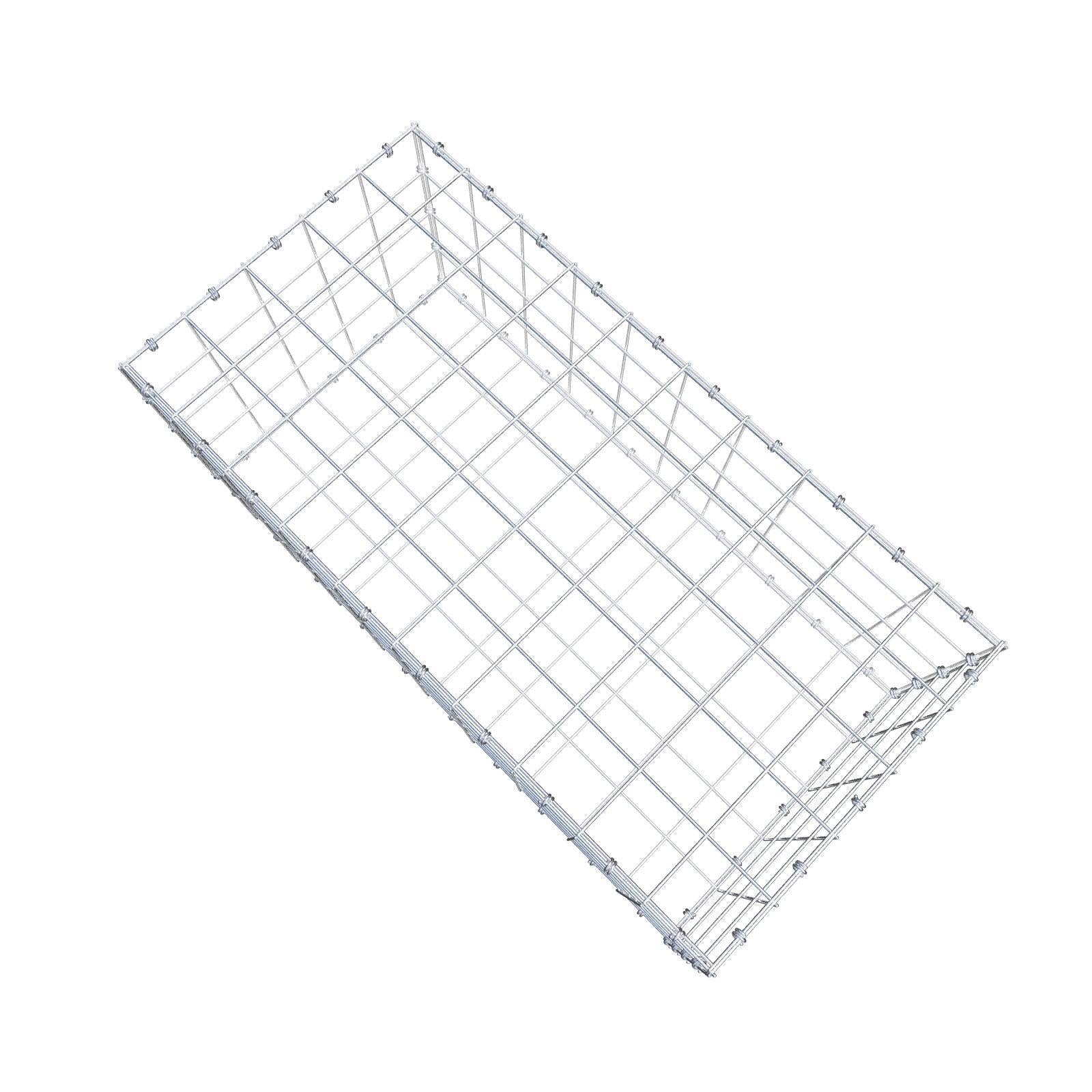 Gabion 100 cm x 40 cm x 50 cm (L x H x P), mailles 10 x 10 cm, anneau en spirale