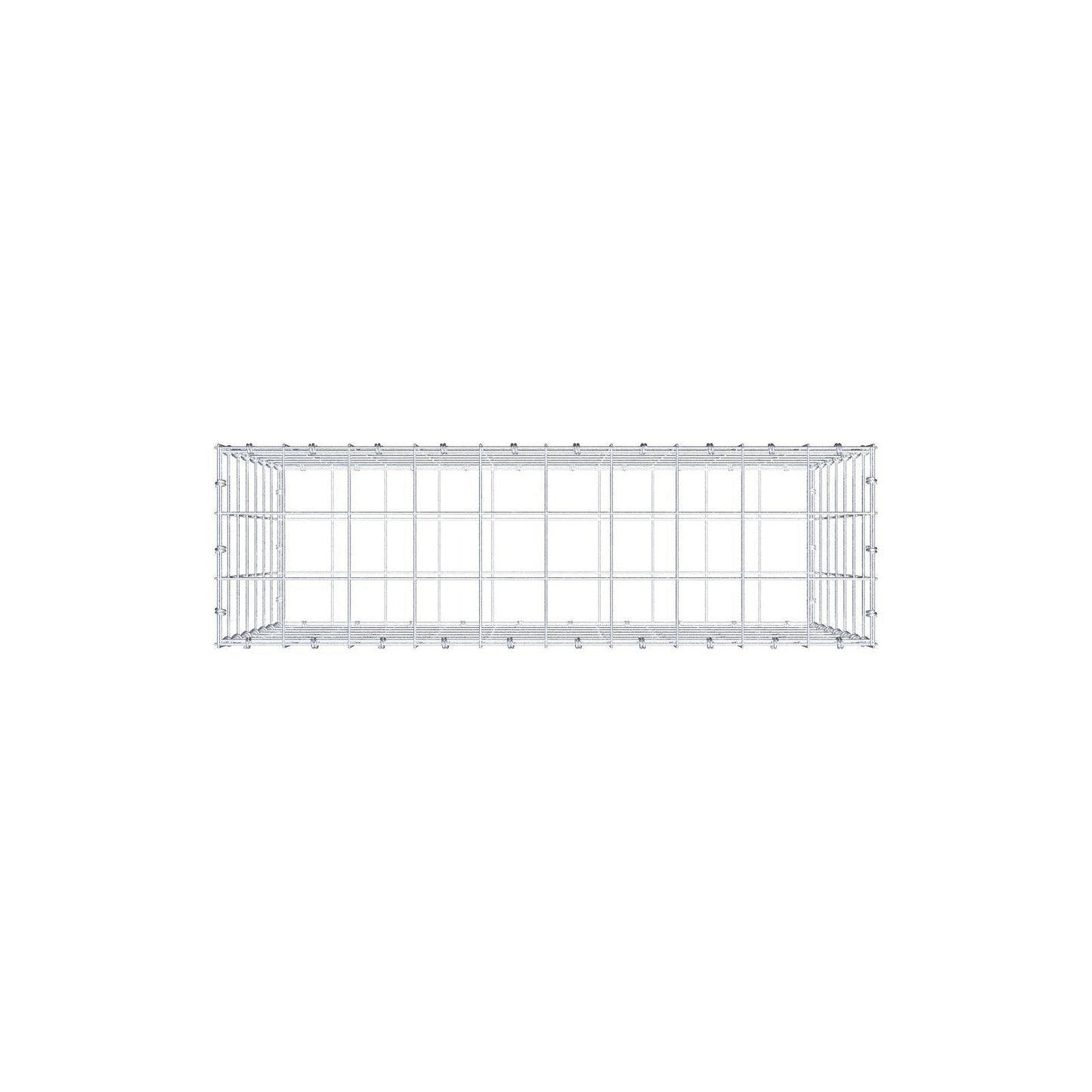 Gabione 100 cm x 70 cm x 30 cm (L x H x T), Maschenweite 10 x 10 cm, Spiralring