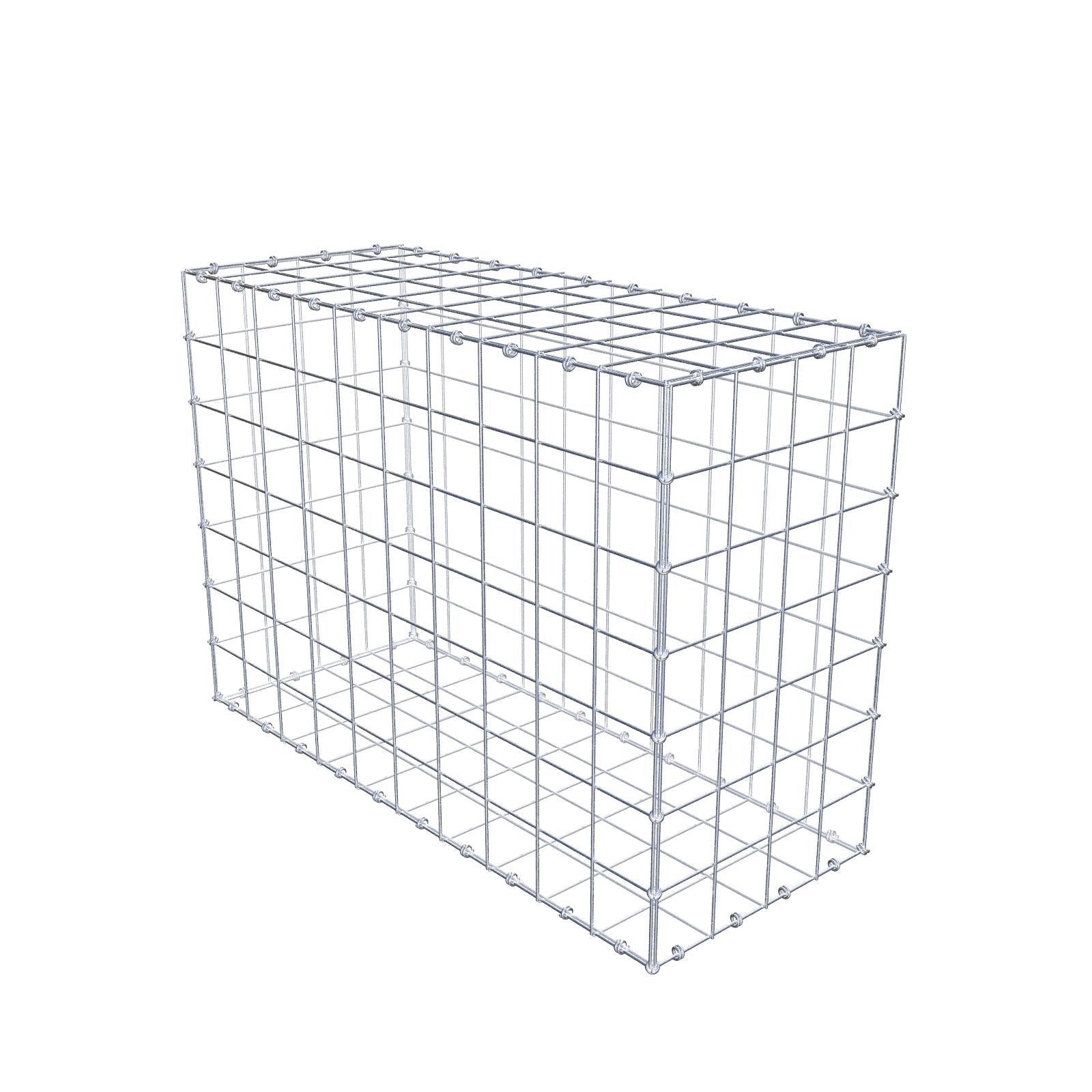 Gabion 100 cm x 70 cm x 40 cm (L x H x P), mailles 10 x 10 cm, anneau en spirale