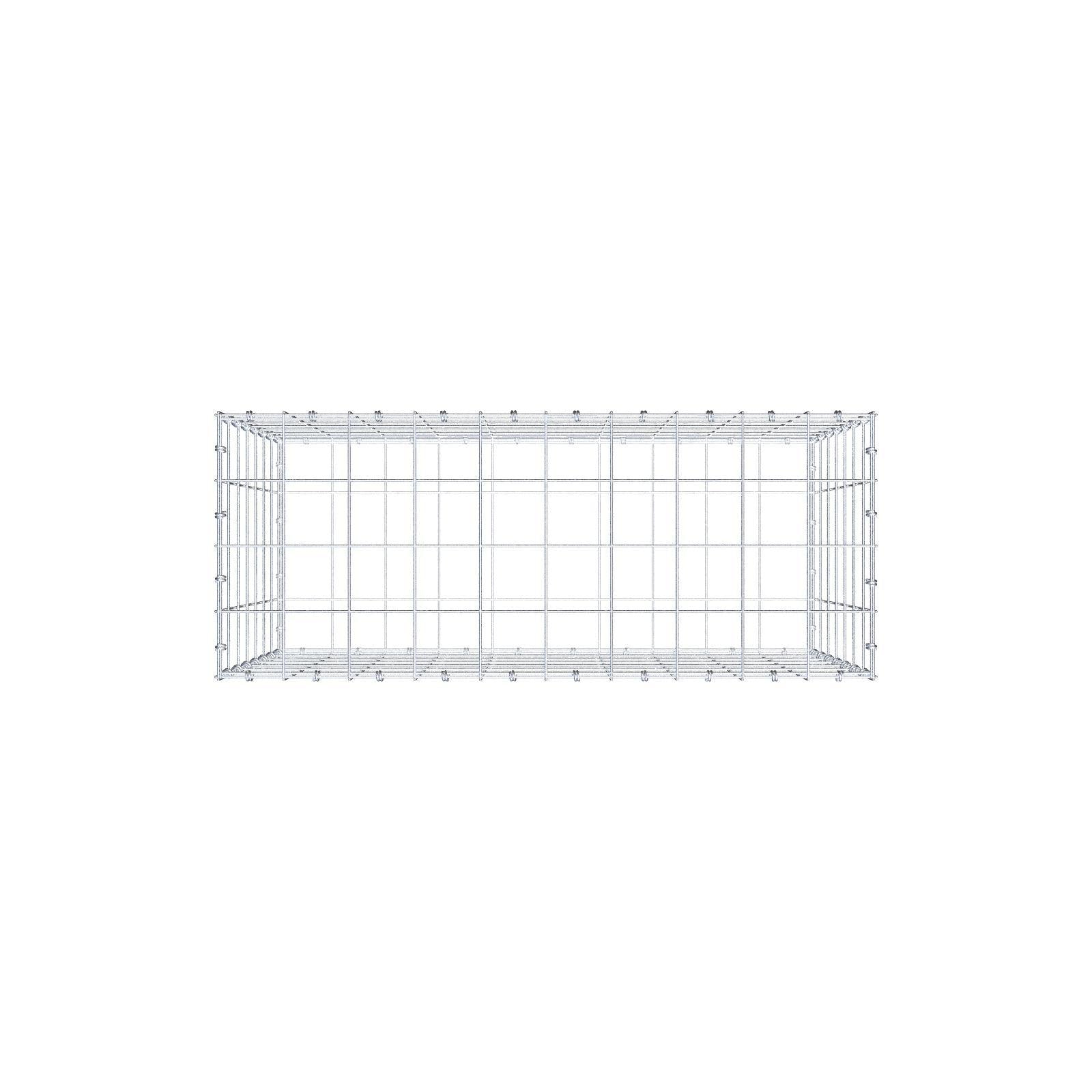 Gabion 100 cm x 70 cm x 40 cm (L x H x P), mailles 10 x 10 cm, anneau en spirale