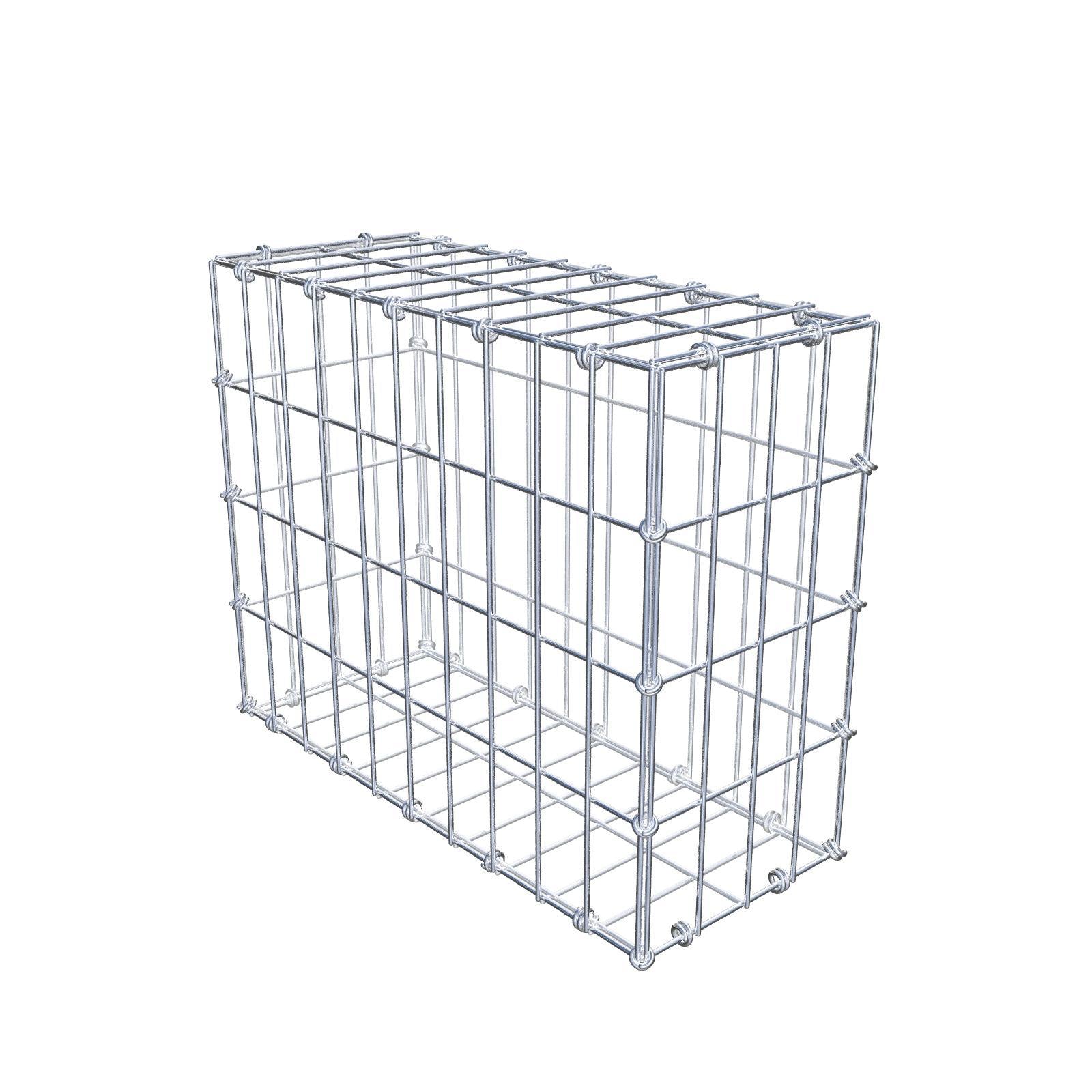 Gabbione 50 cm x 40 cm x 20 cm (L x H x P), maglia 5 x 10 cm, anello a spirale