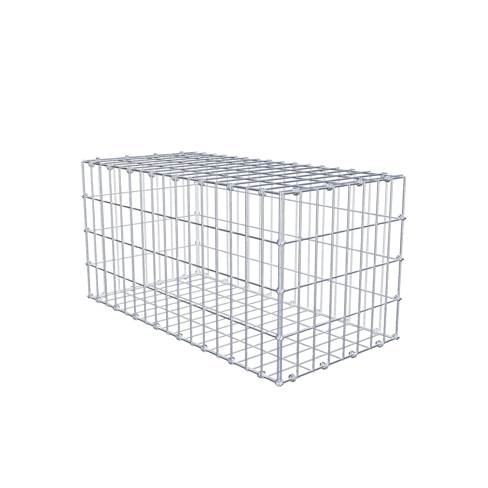Gabbione 80 cm x 40 cm x 40 cm (L x H x P), maglia 5 x 10 cm, anello a spirale