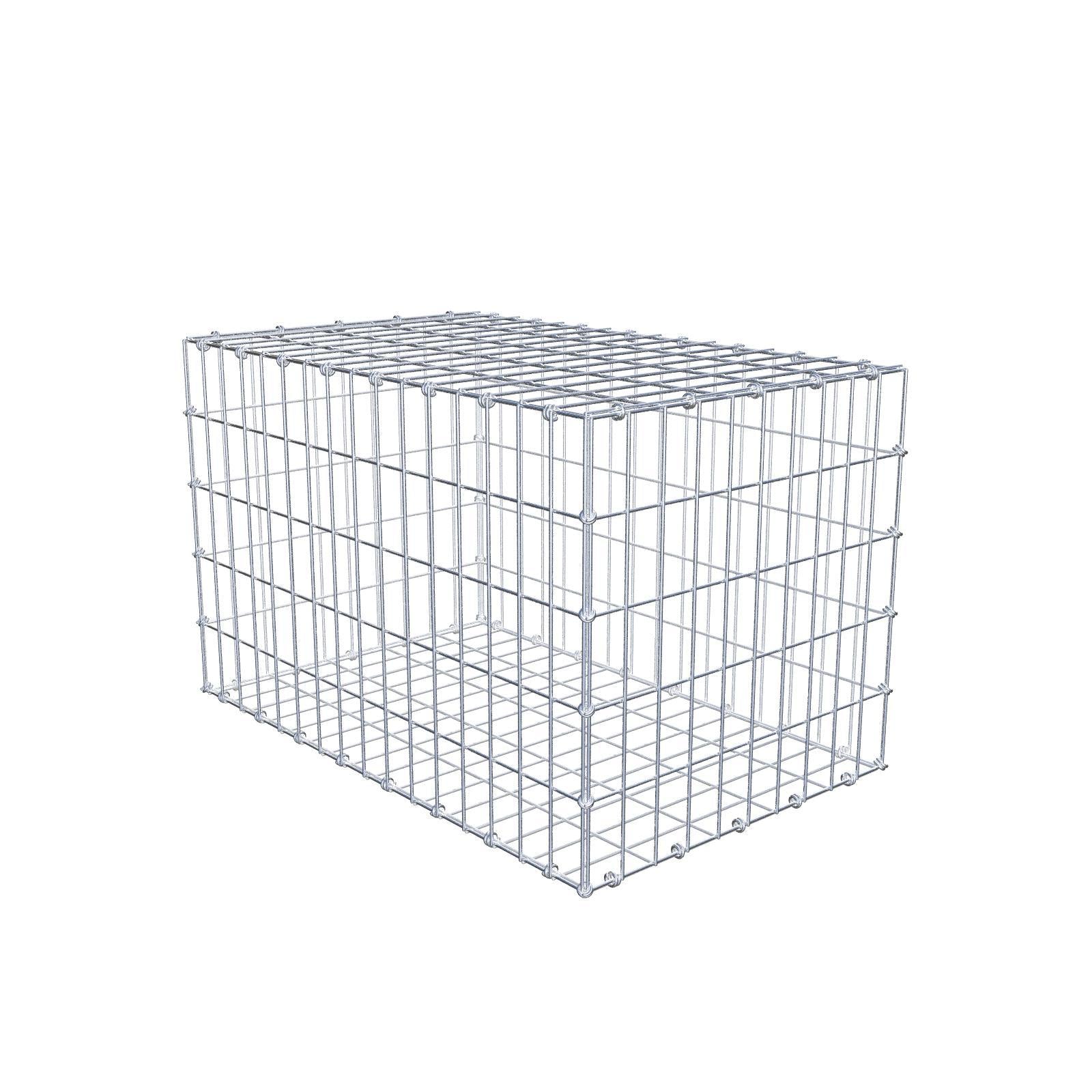 Gabbione 80 cm x 50 cm x 50 cm (L x H x P), maglia 5 x 10 cm, anello a spirale