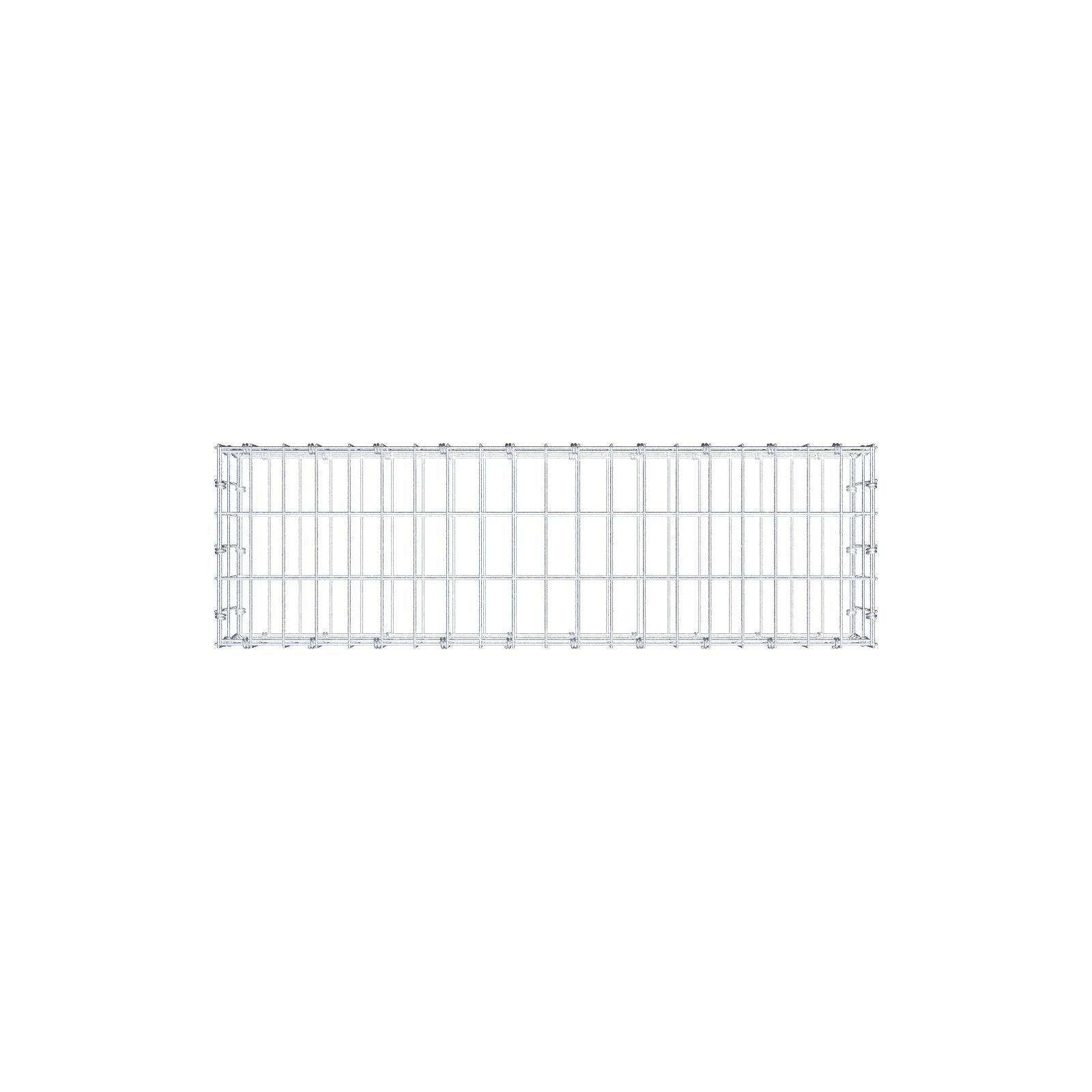 Gabion 100 cm x 20 cm x 30 cm (L x H x P), mailles 5 x 10 cm, anneau en spirale