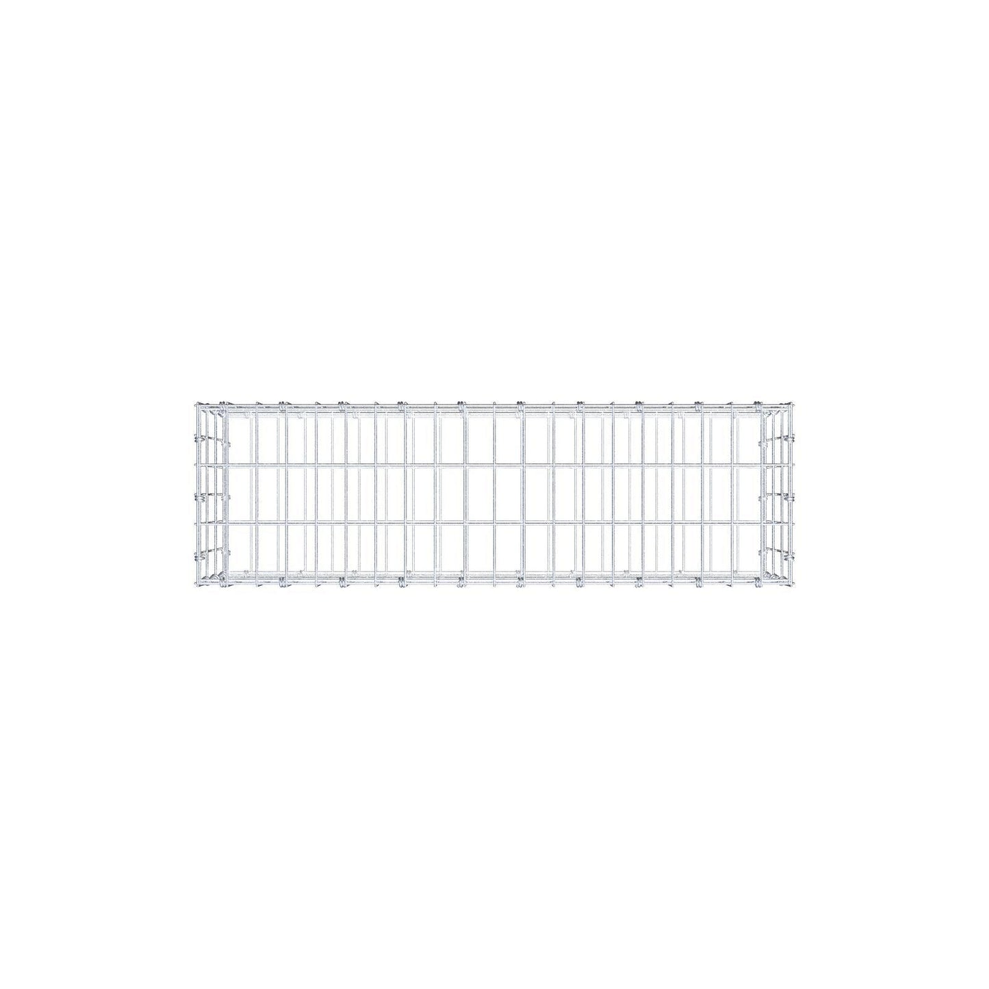 Gabion 100 cm x 30 cm x 30 cm (L x H x D), maskestørrelse 5 x 10 cm, spiralring