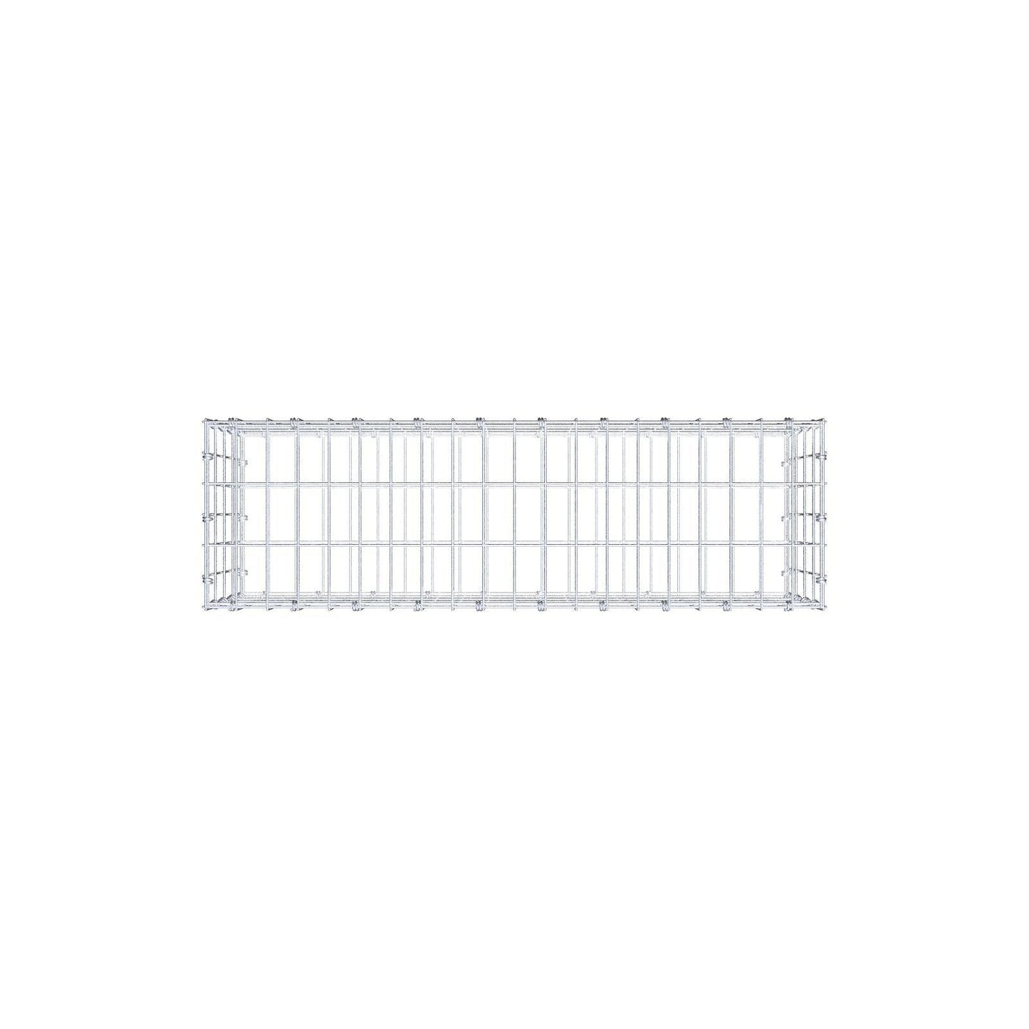 Gabion 100 cm x 40 cm x 30 cm (L x H x D), maskestørrelse 5 x 10 cm, spiralring