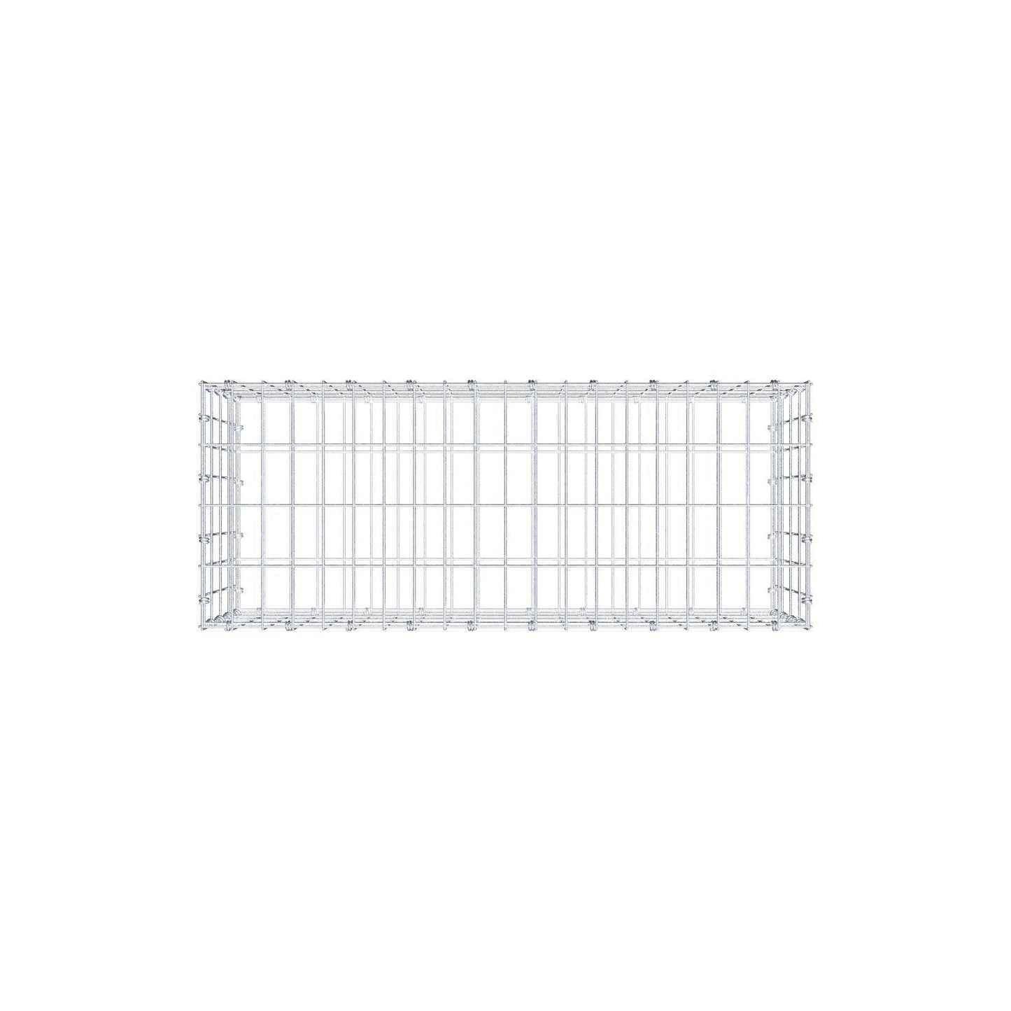 Gabion 100 cm x 40 cm x 40 cm (L x H x D), maskstorlek 5 x 10 cm, spiralring