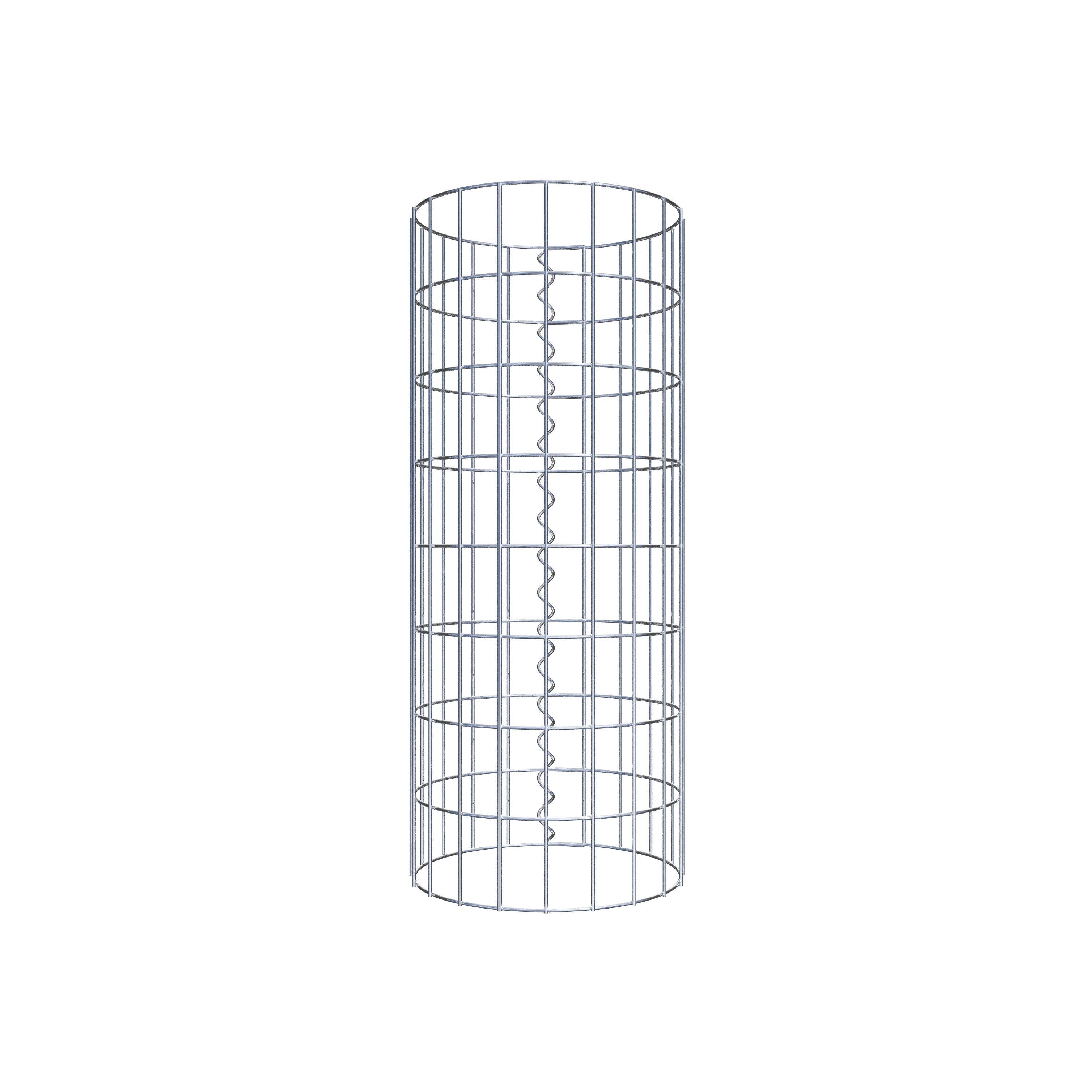 Gabionensäule rund 32 cm Durchmesser, 80 cm Höhe, Maschenweite 5 cm x 10 cm