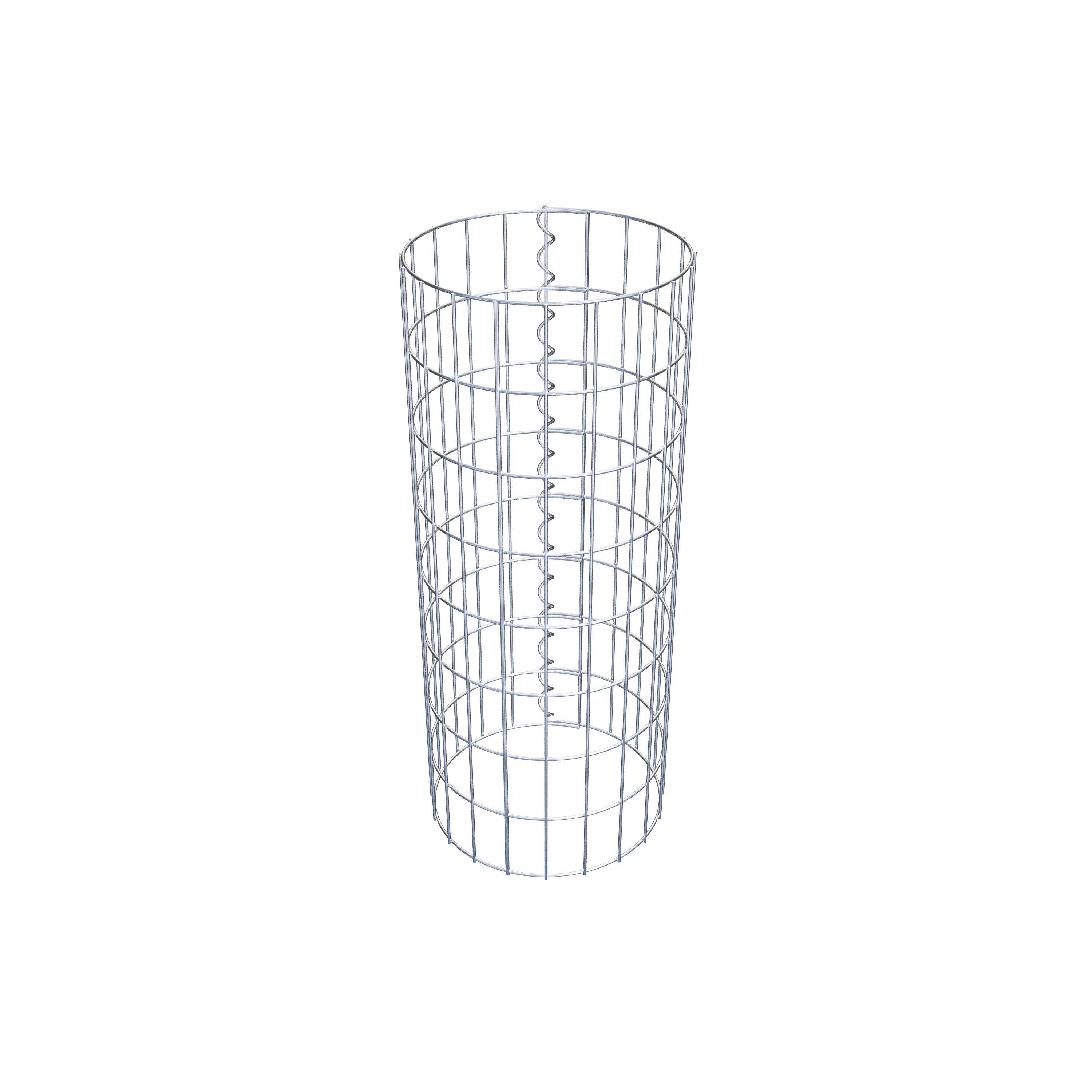 Gabionensäule rund 32 cm Durchmesser, 80 cm Höhe, Maschenweite 5 cm x 10 cm