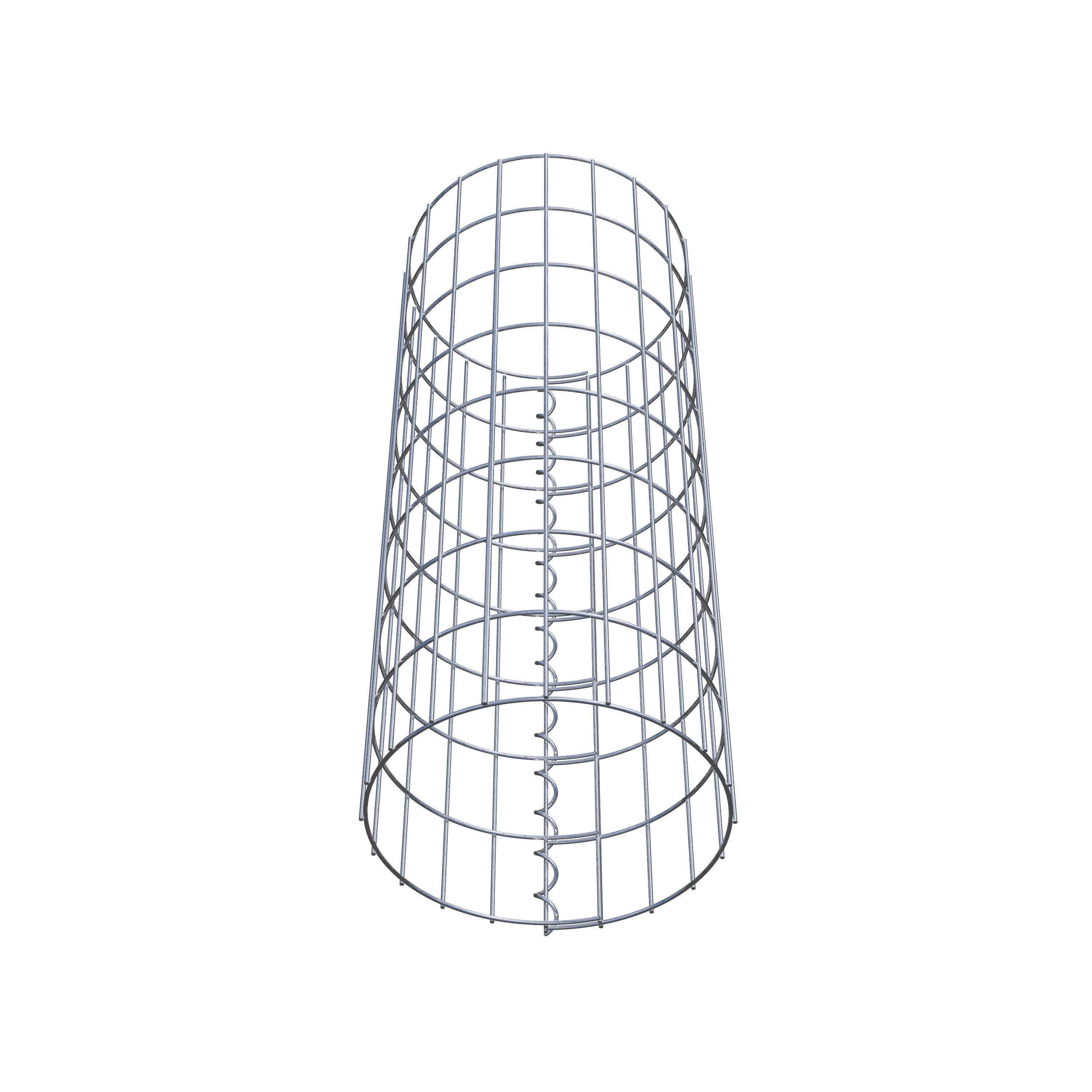 Gabionensäule rund 32 cm Durchmesser, 80 cm Höhe, Maschenweite 5 cm x 10 cm