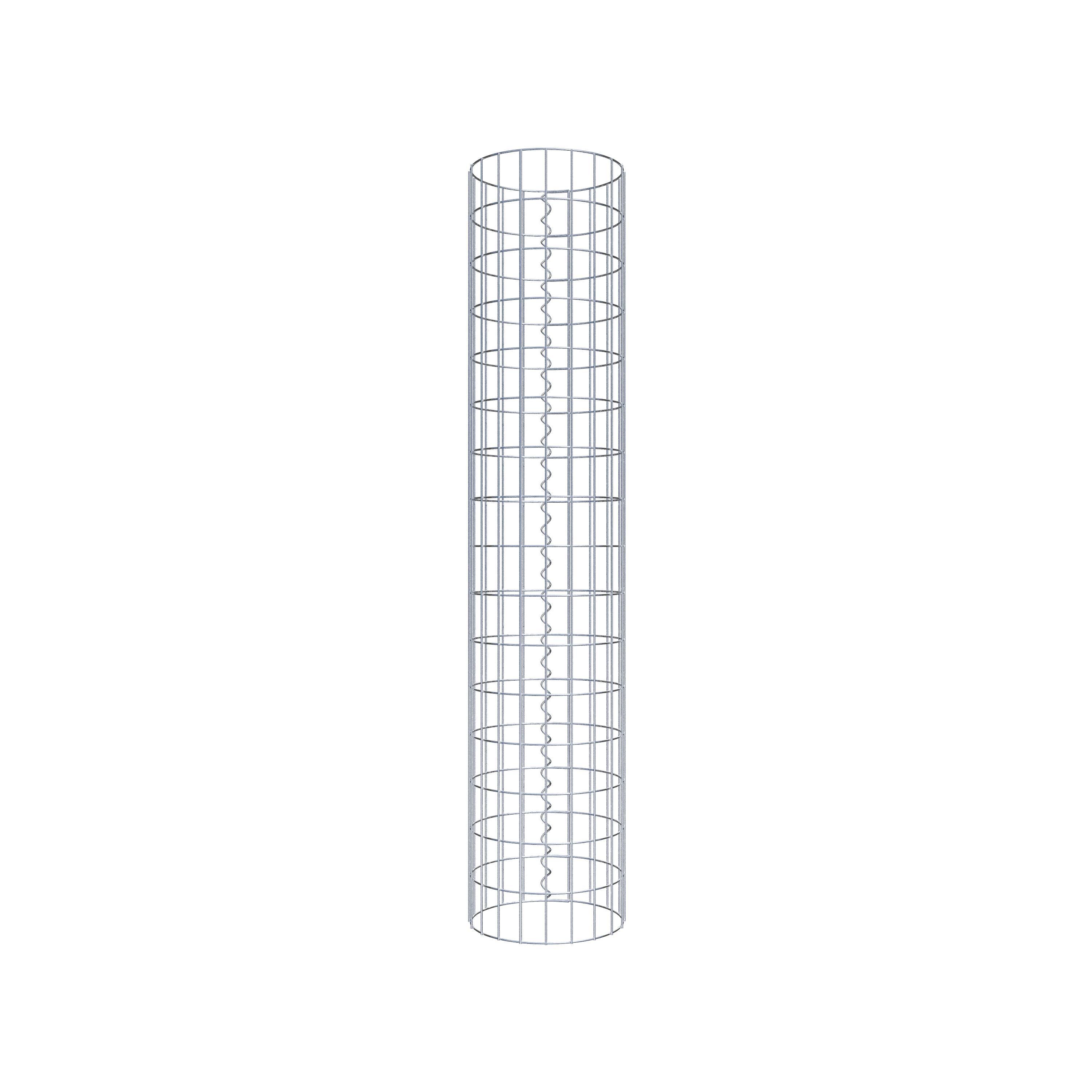 Gabionensäule rund 32 cm Durchmesser, 160 cm Höhe, Maschenweite 5 cm x 10 cm