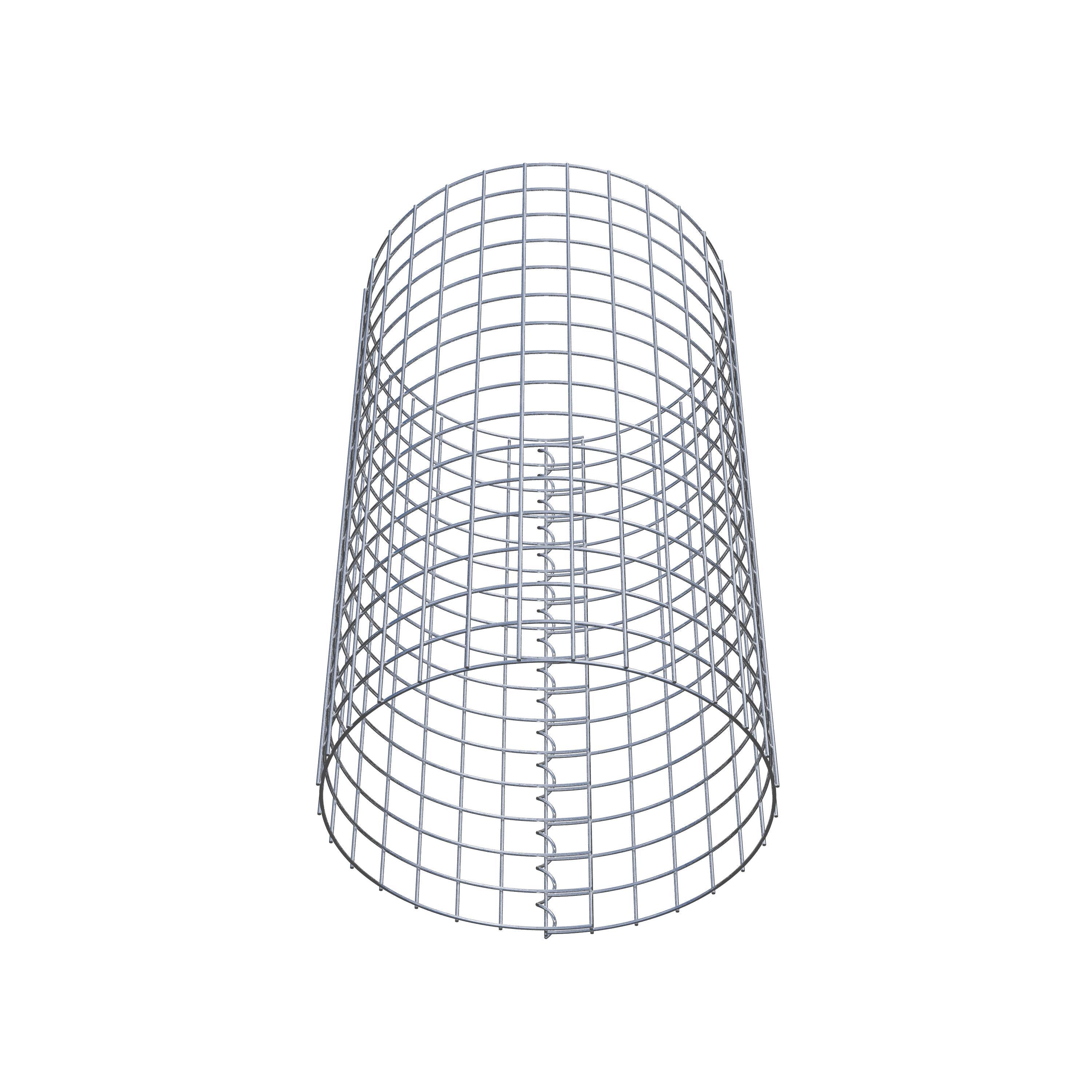 Gabionensäule rund 47 cm Durchmesser, 80 cm Höhe, Maschenweite 5 cm x 5 cm