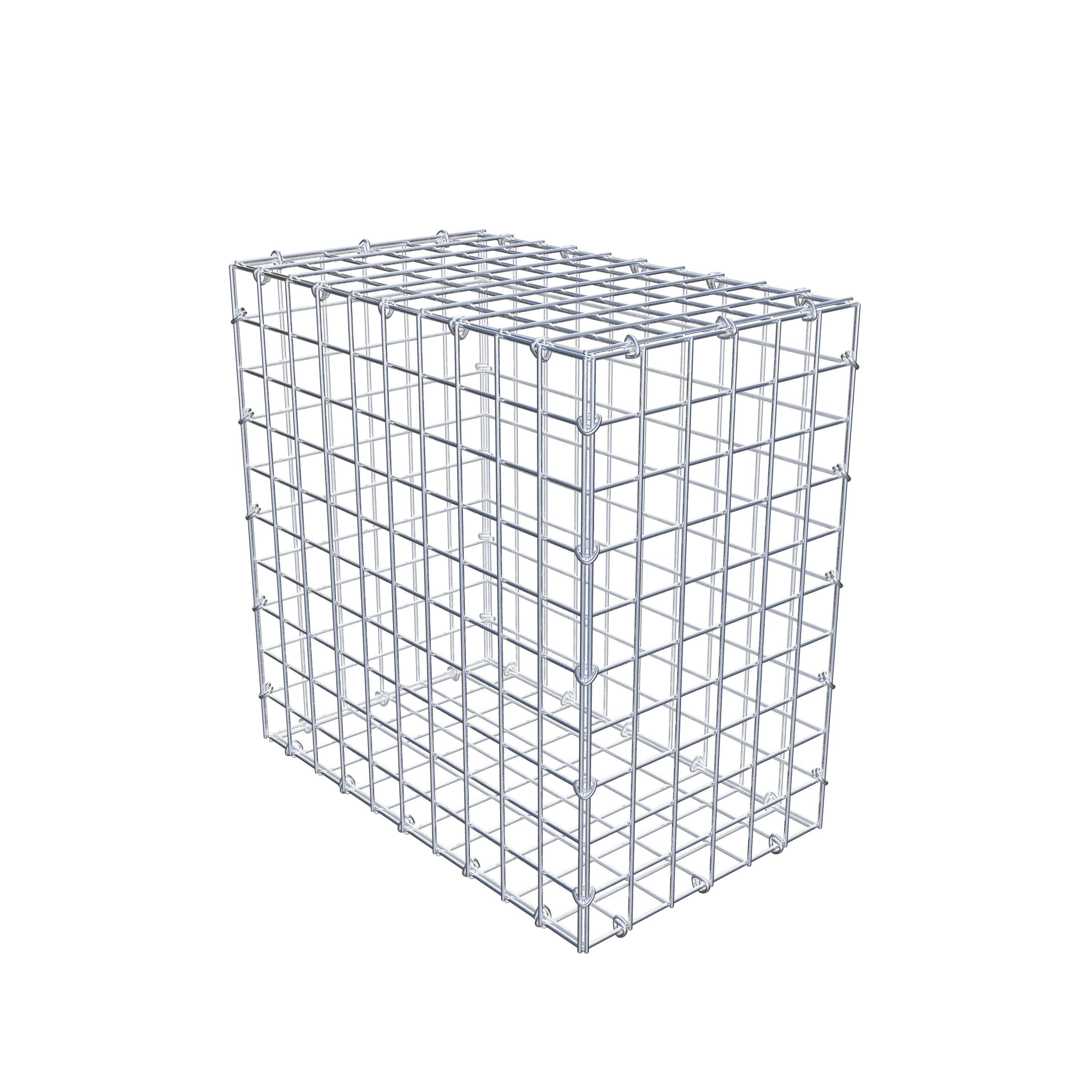 Gabion 50 cm x 50 cm x 30 cm (L x H x P), mailles 5 cm x 5 cm, anneau en C