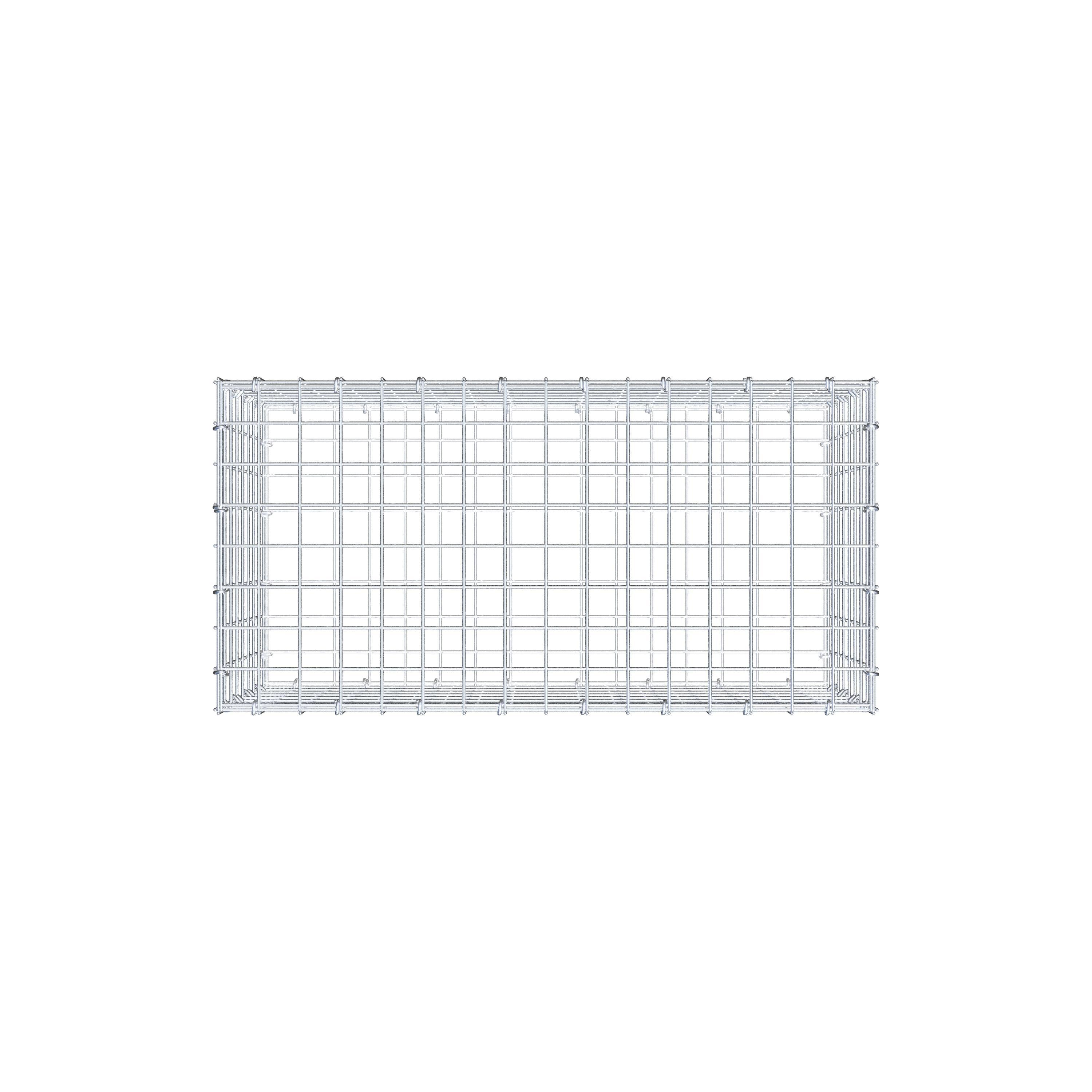 Gabione 80 cm x 40 cm x 40 cm (L x H x T), Maschenweite 5 cm x 5 cm, C-Ring