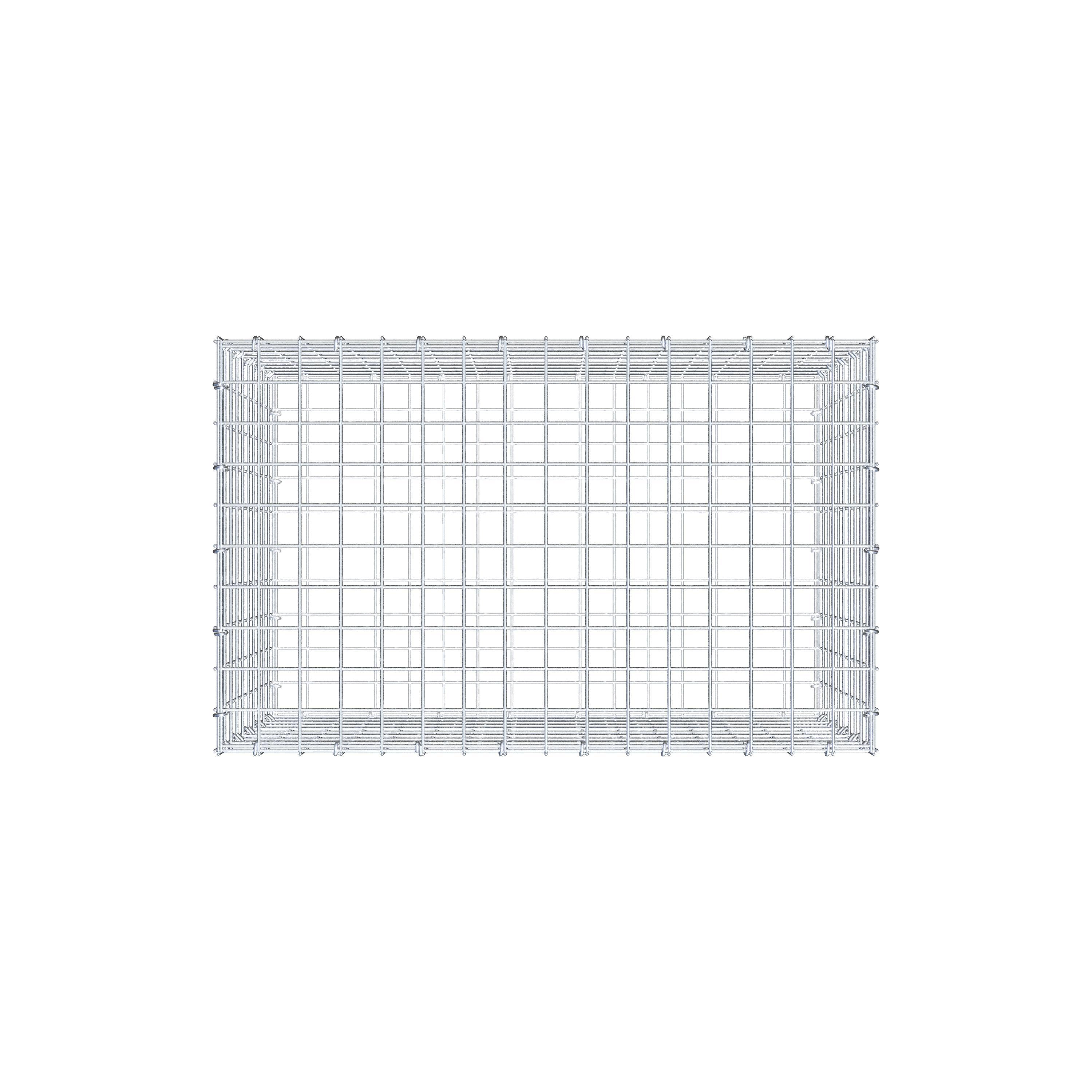 Gabion 80 cm x 50 cm x 50 cm (L x H x P), mailles 5 cm x 5 cm, anneau en C