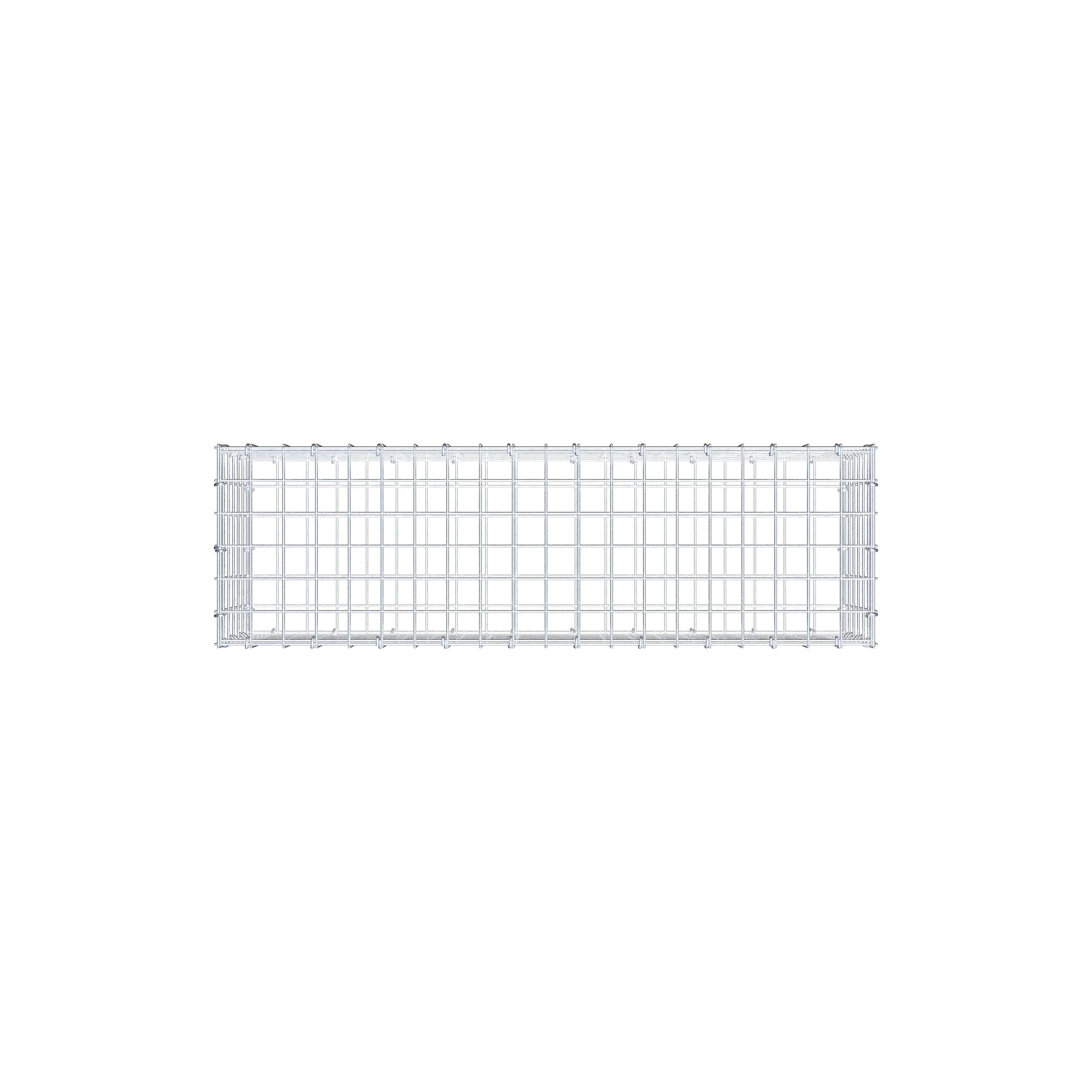 Gabion 100 cm x 30 cm x 30 cm (L x H x D), mesh size 5 cm x 5 cm, C-ring