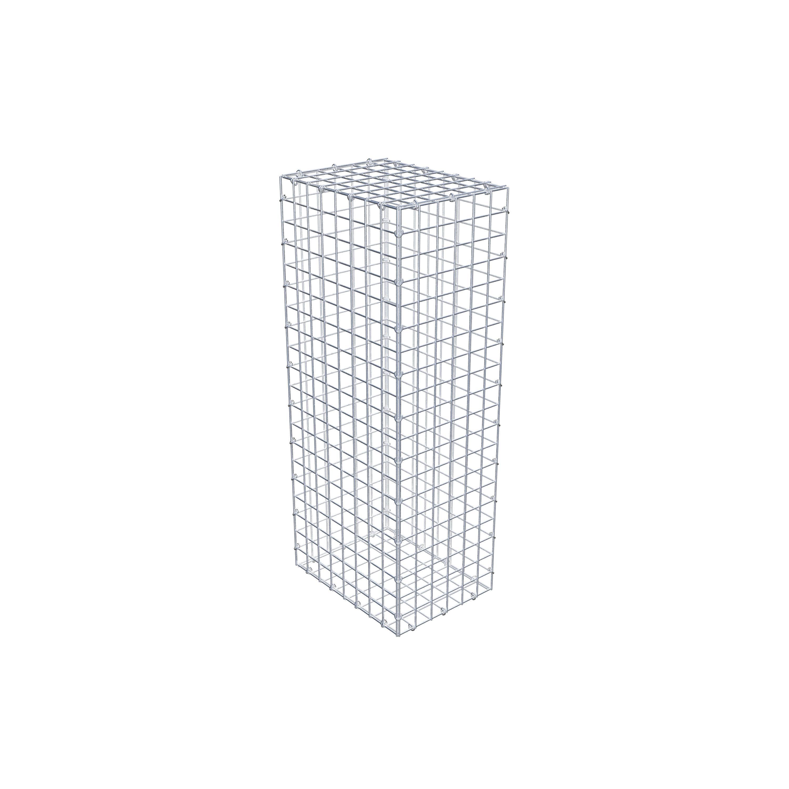 Schanskorf 100 cm x 40 cm x 30 cm (L x H x D), maaswijdte 5 cm x 5 cm, C-ring