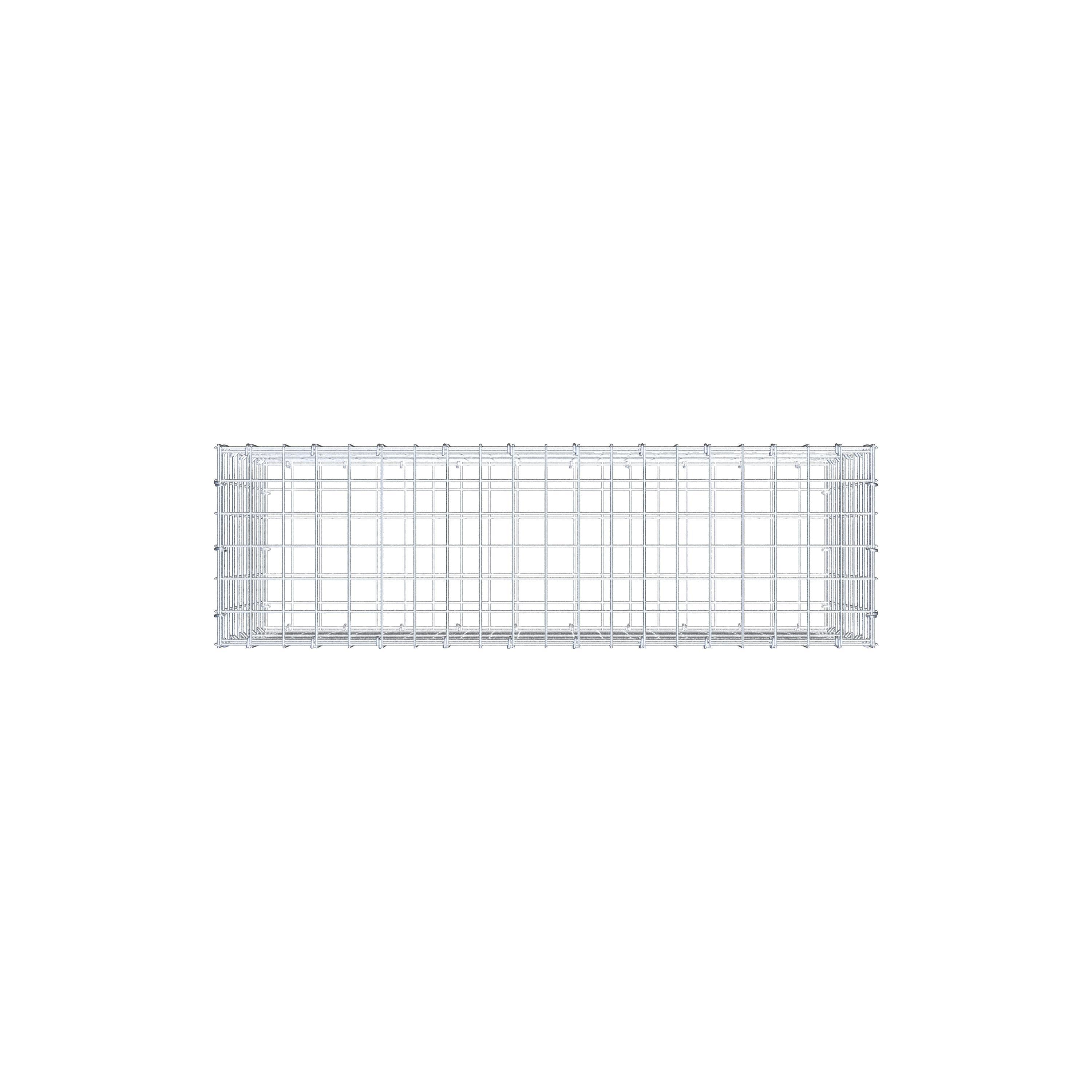Gabione 100 cm x 50 cm x 30 cm (L x H x T), Maschenweite 5 cm x 5 cm, C-Ring