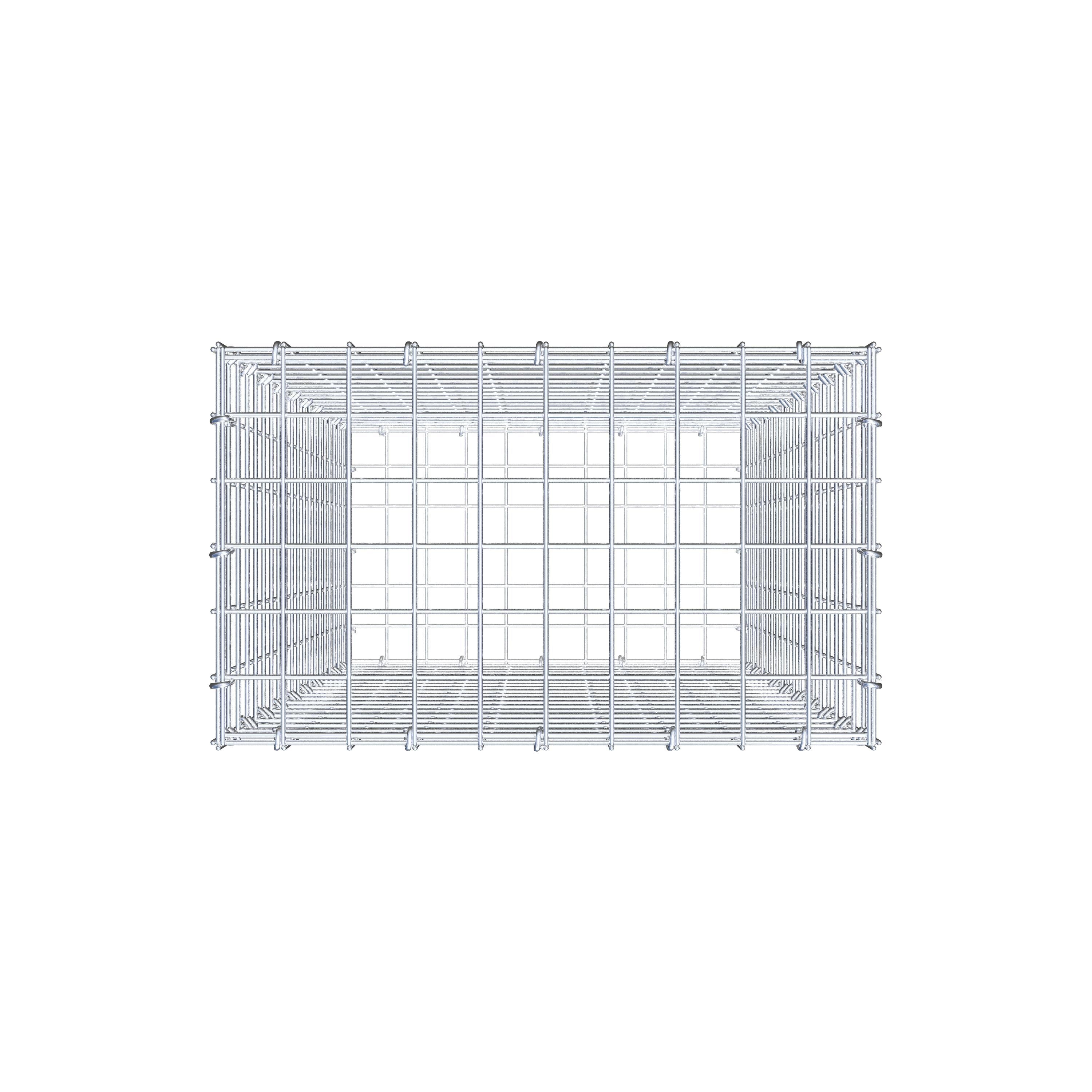Gabione 100 cm x 50 cm x 30 cm (L x H x T), Maschenweite 5 cm x 5 cm, C-Ring