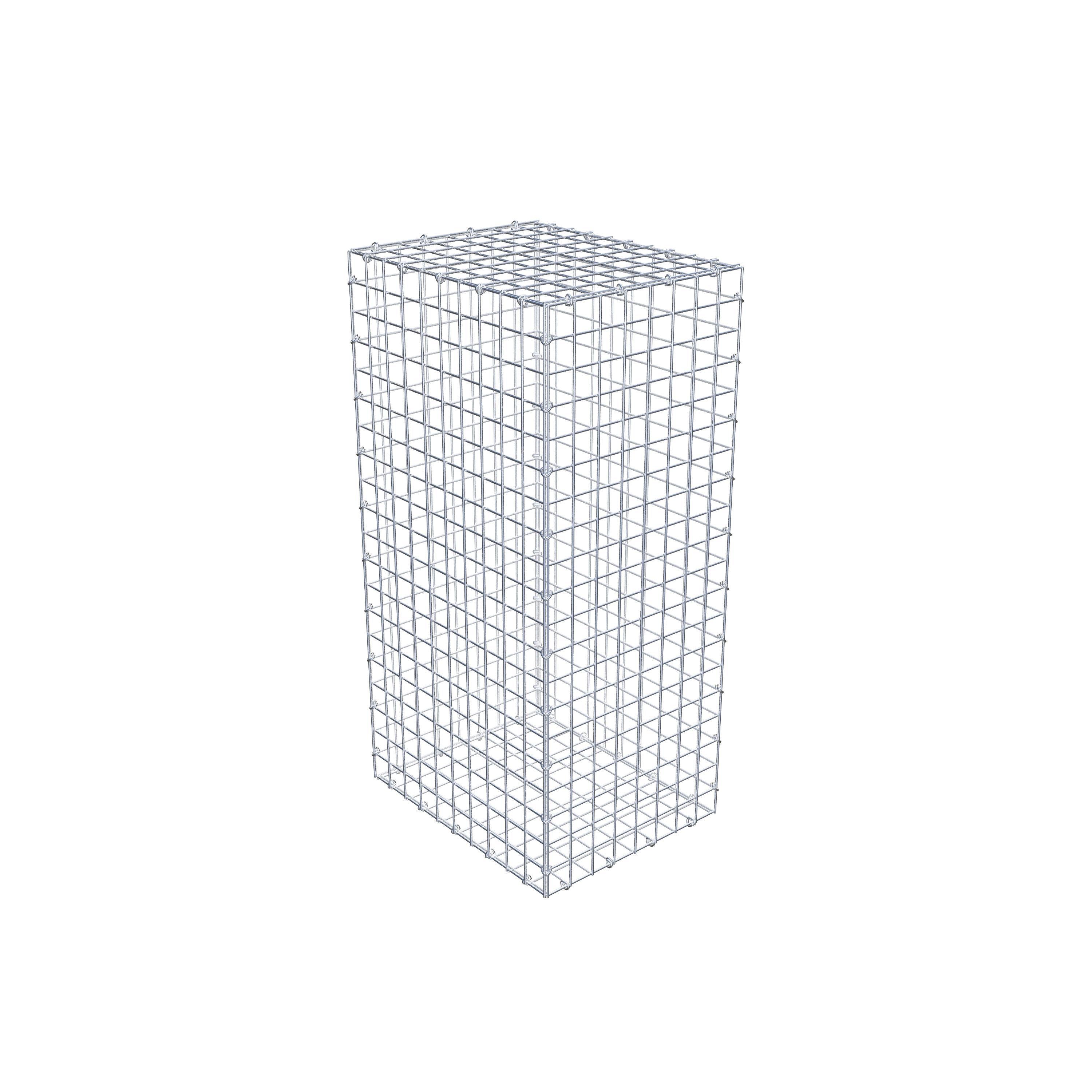 Gabione 100 cm x 50 cm x 40 cm (L x H x T), Maschenweite 5 cm x 5 cm, C-Ring