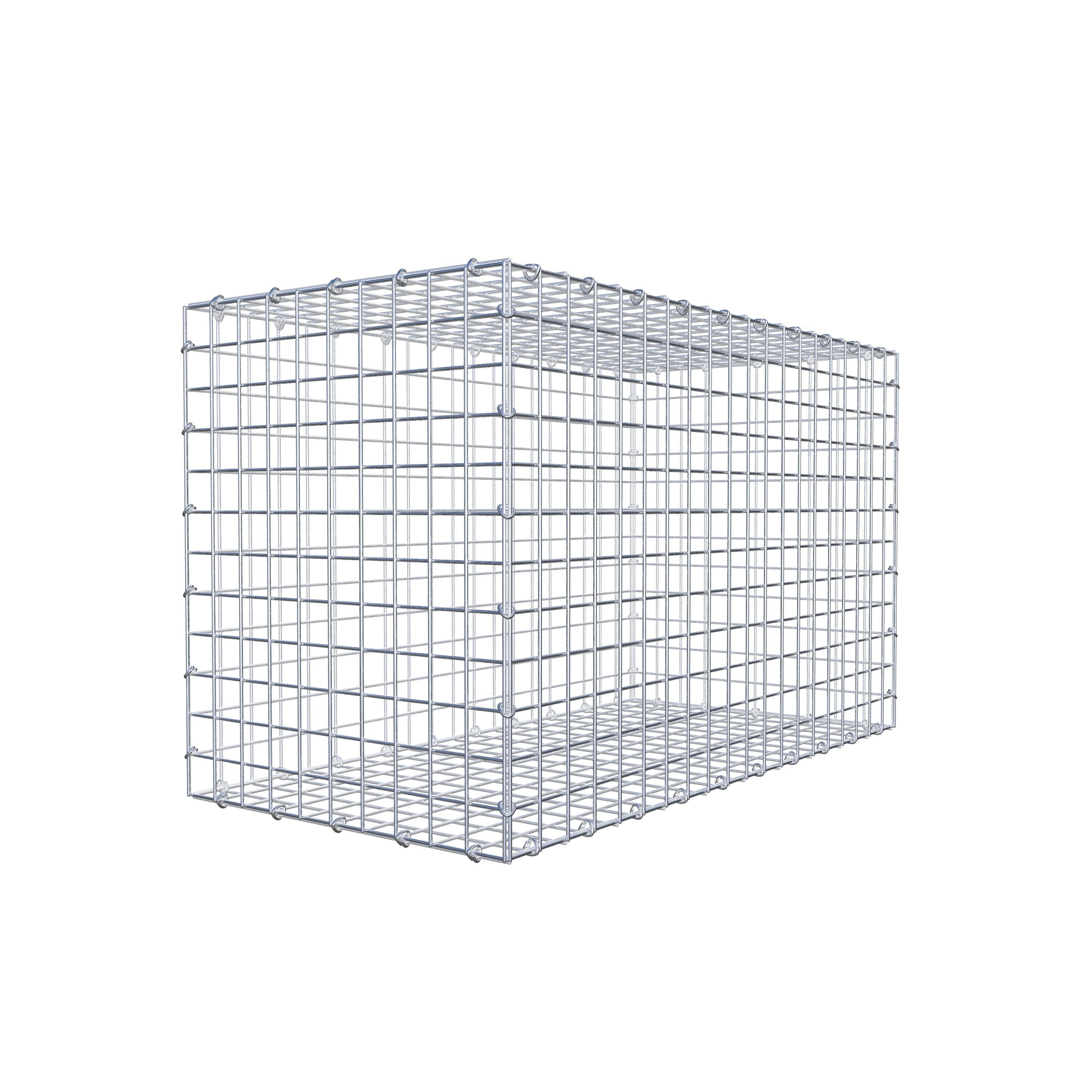 Gabião 100 cm x 60 cm x 50 cm (C x A x P), malhagem 5 cm x 5 cm, anel C